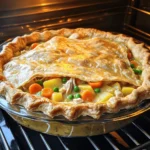 To create a classic chicken pot pie, you need the right ingredients. Here’s what you’ll need: - 2 cups cooked chicken, shredded - 1 cup carrots, diced - 1 cup peas (fresh or frozen) - 1 cup potatoes, diced into small cubes - 1/2 cup celery, diced - 1/2 cup onion, finely chopped - 3 tablespoons unsalted butter - 3 tablespoons all-purpose flour - 1 3/4 cups low-sodium chicken broth - 1/2 cup whole milk - 1 teaspoon dried thyme - Salt and freshly ground black pepper to taste - 1 pre-made pie crust (store-bought or homemade) - 1 egg, beaten (for egg wash) These ingredients combine to create a rich and savory filling. Herbs and seasonings bring life to your chicken pot pie. I always use dried thyme for its warm, earthy flavor. Salt and fresh black pepper add a nice touch. Feel free to add herbs like rosemary or parsley if you want more flavor. Fresh herbs can brighten the dish. You can customize your pot pie with optional add-ins. Try adding: - Corn for sweetness - Green beans for crunch - Mushrooms for an earthy taste These add-ins can make your pot pie unique. Experiment and find your favorite mix! For the full recipe, check out the link. Start by cooking your chicken. You can use leftover chicken or boil it fresh. Once cooked, shred the chicken into bite-sized pieces. Next, chop your vegetables. Dice the carrots, celery, and potatoes. Make sure the pieces are small for even cooking. In a large pot, melt the butter over medium heat. Add the diced onion, celery, carrots, and potatoes. Cook these veggies for about 5-7 minutes, stirring often. You want them tender but not mushy. After the vegetables soften, sprinkle the flour over them. Stir this mix for about a minute. This forms a roux, which thickens the filling. Slowly add the chicken broth while whisking. This helps avoid lumps. Once combined, stir in the milk and bring everything to a gentle simmer. Now it’s time for flavor. Add the shredded chicken, peas, thyme, salt, and pepper. Keep stirring for about 5-10 minutes until the filling thickens nicely. Take the pot off the heat and let it cool for a bit. If you made your pie crust, roll it out on a floured surface. Place it into a pie dish, covering the bottom and sides. Spoon the creamy chicken mixture into the crust evenly. If you have another crust, place it over the filling. Pinch the edges to seal them. Cut some slits in the top crust. This lets steam escape while baking. Brush the top with the beaten egg for a golden finish. Now, preheat your oven to 425°F (220°C). Place the pot pie in the oven on the middle rack. Bake it for 30-35 minutes. You want the crust golden brown and the filling bubbling. Once baked, take the pot pie out and let it cool for about 10 minutes. This makes it easier to slice and serve. Enjoy this classic dish with family or friends! For the full recipe, check out the section above. To get a flaky pie crust, keep your ingredients cold. Use cold butter and ice water. When mixing, work the dough quickly. Overworking makes it tough. Roll the dough gently and avoid using too much flour. Chill the crust for at least 30 minutes before baking. This helps create layers and makes it rise nicely. The filling should be creamy but not watery. Start by cooking the vegetables until they are just tender. When adding flour, stir it in well to avoid lumps. Gradually add the broth and milk while whisking. Let the filling simmer until it thickens. If it gets too thick, add a splash of broth or milk to adjust. To boost flavor, use fresh herbs like thyme or parsley. A splash of lemon juice adds brightness. You can also try adding a dash of hot sauce for a kick. For a richer taste, substitute some broth with white wine. Each of these tips enhances the dish and makes it even more comforting. Check out the Full Recipe for more ideas! {{image_4}} You can easily make a vegetarian chicken pot pie. Start by swapping chicken for plant-based proteins. Consider using chickpeas or lentils as a hearty option. For a richer flavor, add mushrooms and a mix of your favorite vegetables. Carrots, peas, and green beans work well. Use vegetable broth instead of chicken broth. This will keep that comforting taste without the meat. You can also switch up the protein in your pot pie. Try turkey for a festive twist. You can even use beef or pork for a heartier dish. Just make sure to cook the meat thoroughly before adding it to the filling. Adjust the cooking time if needed. This gives you a chance to explore new flavors while still enjoying the classic pot pie style. Adding different herbs and spices can change the flavor of your pot pie. For a spicy kick, toss in some cayenne pepper or smoked paprika. If you want a fresh taste, try adding lemon zest or dill. You can also experiment with cheeses, like cheddar or gouda, for a creamy finish. These tweaks can make your pot pie feel new and exciting each time you bake it. For the full recipe, refer to the Comforting Chicken Pot Pie section. Store your leftover pot pie in the fridge. Place it in an airtight container. Make sure to cover it well if you don't have one. It stays fresh for about 3 to 4 days. If you have a slice or two, you can wrap them in plastic wrap. This protects the filling and crust. You can freeze chicken pot pie, too! To freeze, let it cool first. Wrap it tightly in plastic wrap and then in aluminum foil. This keeps out air and prevents freezer burn. You can freeze it for up to 3 months. Just remember to label it with the date. Reheat your pot pie in the oven for the best results. Preheat the oven to 350°F (175°C). Place the pie on a baking sheet. Heat it for about 25 to 30 minutes. If it's frozen, it may take longer. Check for warmth in the center. You can also microwave it for a quick fix, but the crust won't be as crispy. Yes, you can use rotisserie chicken. It saves time and adds great flavor. Just shred the chicken and add it to your filling. This shortcut makes the process quick and easy, perfect for busy nights. If you need a crust swap, try phyllo dough or biscuit dough. You can also use mashed potatoes for a fun twist. Just layer it on top of the filling. Each option gives a unique taste and texture to your dish. You can keep leftovers in the fridge for about three days. Store them in an airtight container to keep them fresh. If you want to save them longer, consider freezing. Just make sure to wrap it well before freezing. Absolutely! You can prepare the filling a day ahead. Just assemble the pie before baking. This way, you save time on busy days. Follow the Full Recipe for best results when making it ahead. We explored the essentials of making a classic chicken pot pie. You learned about key ingredients, herbs, and optional add-ins. The step-by-step guide helped you prepare and bake your dish. I shared tips for a flaky crust and perfect filling. We also discussed tasty variations and storage options. Making chicken pot pie is fun and rewarding. Enjoy creating your own with the ideas shared here. Your kitchen will smell amazing, and your taste buds will thank you!