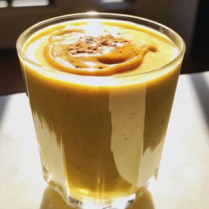 - 2 ripe bananas - 2 tablespoons creamy peanut butter - 1 cup unsweetened almond milk - 1 tablespoon honey or maple syrup - 1/2 teaspoon vanilla extract - 1/2 cup Greek yogurt (or dairy-free option) - A pinch of ground cinnamon - Ice cubes (optional) The key to a great peanut butter banana smoothie lies in its ingredients. First, you need ripe bananas. They should feel soft and smell sweet. Bananas give the smoothie a natural sweetness and creamy texture. Next, creamy peanut butter adds rich flavor and healthy fats. It makes the smoothie filling and tasty. For the base, unsweetened almond milk works well. It’s light and keeps the drink refreshing. You can swap it with regular milk if you prefer. Now, let’s talk about the optional ingredients. Honey or maple syrup can sweeten your smoothie more if you like it sweeter. A little vanilla extract adds a warm flavor, making it more inviting. Greek yogurt boosts protein and creaminess. You can skip it for a dairy-free version. A pinch of ground cinnamon brings warmth and depth to the flavor. If you want a cold drink, add ice cubes. They make the smoothie extra refreshing, especially on hot days. For the full recipe, check the detailed instructions in the section above. - Peel and chop the bananas - Gather all ingredients Start by peeling your two ripe bananas. This step is simple but key. After peeling, chop them into small chunks. This makes blending easier and ensures a smooth texture. Next, gather all your ingredients. You need creamy peanut butter, almond milk, Greek yogurt, honey (if you want it sweet), vanilla extract, a pinch of cinnamon, and ice cubes if you like it cold. Having everything ready helps the process go smoothly. - Combine ingredients in a blender - Blend until smooth and creamy Now, let’s blend! Place the banana chunks into your blender first. Then, add the creamy peanut butter, almond milk, Greek yogurt, honey, vanilla extract, and cinnamon. If you want a chilled drink, toss in a few ice cubes. Secure the blender lid tightly. Blend on high speed until everything is smooth and creamy. Stop the blender to scrape the sides if needed. This step ensures no banana bits or ice remain. - Taste and adjust sweetness - Add ice for chilliness, if desired After blending, it’s time to taste. If you feel it needs more sweetness, add a bit more honey or maple syrup. Blend it again for a few seconds to mix. If you want a colder drink, add more ice and blend until smooth. This ensures your Peanut Butter Banana Smoothie is just right for you. Enjoy the rich flavors and creamy texture! For the full recipe, check out the earlier section. To make a great peanut butter banana smoothie, start with the right amount of liquid. Use one cup of unsweetened almond milk for a smooth blend. If you want it thicker, add less milk. If you prefer it thinner, add a little more. Avoid over-blending, too. Blend just until smooth. If you blend too long, it may become too runny. You can spice up your smoothie with a dash of nutmeg or cocoa. These flavors add depth to the classic taste. You can also try different milk alternatives. Almond, oat, or coconut milk can change the drink's flavor and texture. Each choice brings its own twist! Garnishing can make your smoothie look even better. Simple ideas include adding a sprinkle of cinnamon on top. You can also drizzle extra peanut butter for a rich finish. These small touches can turn your drink into a treat. Try these ideas to impress your friends and family! {{image_4}} If you want a nut-free smoothie, just swap peanut butter for sun butter. Sun butter comes from sunflower seeds. It has a nice, creamy texture and a slightly sweet taste. This change keeps your drink tasty and safe for those with nut allergies. To add more protein, try mixing in protein powder or use a different type of yogurt. You can choose whey protein or plant-based protein. Greek yogurt also works great since it has more protein than regular yogurt. This way, your smoothie becomes more filling and nutritious, perfect for a post-workout snack. You can also make your smoothie even healthier by adding fruits or greens. Spinach is a great choice. It blends well and doesn't change the flavor much. You could also toss in some berries like strawberries or blueberries. They add color and extra vitamins, making your smoothie even more delicious and healthy. For the full recipe, check out the Peanut Butter Banana Bliss Smoothie. You can store your Peanut Butter Banana Smoothie in the fridge for up to 24 hours. After that, it may lose its creamy texture and flavor. If you want to save it longer, consider freezing instead. To freeze the smoothie, pour it into an airtight container or freezer bag. Leave some space at the top for expansion. When you want to enjoy it again, take it out and let it thaw in the fridge overnight. If you're in a hurry, you can also thaw it in a bowl of cold water. To keep the taste fresh, drink it within a month. Preparing your ingredients in advance can save time. Peel and chop the bananas a day ahead and store them in an airtight bag. You can also measure out the peanut butter and honey. Keep everything in the fridge until you’re ready to blend. This way, your smoothie is just a quick blend away! You can find the Full Recipe for detailed steps. Yes, you can make this smoothie without yogurt. If you want a creamy texture, try using a banana or avocado. You could also use silken tofu. This will keep it smooth and add protein. To make this smoothie vegan, switch the regular milk for almond or oat milk. Use a plant-based yogurt instead of Greek yogurt. For sweetness, opt for maple syrup instead of honey. These swaps keep all the flavor while being vegan-friendly. The best way to sweeten your smoothie is with natural sweeteners. Maple syrup or agave nectar works well. You can also use ripe bananas since they are naturally sweet. If you want no added sugar, skip the sweeteners and enjoy the banana flavor. For the full recipe, check out the Peanut Butter Banana Bliss Smoothie 🥜. This blog post guides you in making a tasty smoothie. You learned about key ingredients like ripe bananas and creamy peanut butter. We explored how to blend them for a smooth drink. Tips helped you adjust texture and flavor to your liking. You can also add fun variations or store your smoothie for later use. Smoothies are easy, healthy, and perfect for any time of day. Enjoy blending!