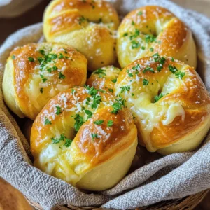 - 2 cups all-purpose flour - 1 packet (2¼ teaspoons) instant yeast - 1 tablespoon granulated sugar - 1 teaspoon fine sea salt - 4 cloves garlic, finely minced - ¼ cup freshly grated Parmesan cheese - 1 teaspoon dried oregano - ¾ cup warm water (approximately 110°F) - 3 tablespoons extra virgin olive oil - 3 tablespoons unsalted butter, melted - Fresh parsley (for garnish) - Extra grated Parmesan cheese (for sprinkling) For the garlic Parmesan dinner knots, I always start with the main ingredients. The flour forms the base. Instant yeast helps the knots rise. Sugar adds a touch of sweetness. The salt enhances all flavors. Next, I focus on flavor enhancers. Garlic gives a strong taste. Freshly grated Parmesan brings richness. Dried oregano adds a nice herbal note. I also use additional ingredients to tie everything together. Warm water activates the yeast. Olive oil keeps the dough soft. Melted butter brushes on top for extra flavor. To make it even better, I sprinkle fresh parsley and more Parmesan on top before serving. This adds color and taste. You can find the full recipe in the article for step-by-step guidance on how to put it all together. Start by taking a large mixing bowl. Combine warm water, sugar, and instant yeast. Stir it lightly. Let this mixture sit for about 5 minutes. You want to see bubbles on the surface. This means the yeast is active and ready. Next, add flour, salt, and olive oil to the yeast mixture. Mix until a shaggy dough forms. Turn the dough out onto a floured surface. Now, knead the dough for 5-7 minutes. You want it smooth and elastic to the touch. Once your dough is ready, place it in a greased bowl. Cover it with a clean kitchen towel. Let it rise in a warm area for 30-45 minutes. You will know it's ready when the dough has doubled in size. After the dough rises, gently punch it down. This releases excess air. Now, divide the dough into 12 equal pieces. Roll each piece into a long rope, about 8 inches long. Form each rope into a knot shape and place them on a baking sheet. In a small bowl, mix melted butter, minced garlic, dried oregano, and grated Parmesan cheese. Brush this garlic butter mixture over each knot. Make sure they are fully coated. Bake in a preheated oven at 375°F for 15-20 minutes. Look for a golden brown color to know they are done. For the full recipe, check out the detailed steps above. Enjoy your garlic Parmesan dinner knots! To make great garlic Parmesan dinner knots, you need to knead the dough well. This helps the dough become elastic. I usually knead for about 5 to 7 minutes. After that, give the dough enough time to rise. Let it sit in a warm spot for 30 to 45 minutes. This rising time makes the knots fluffy and light. Fresh garlic is key for rich taste. It gives your knots a bold kick. I love to add herbs too. Mixing in dried oregano or even fresh parsley boosts the flavor. You can also try other herbs. Thyme or basil can add unique notes to your knots. Presentation matters! Serve the warm knots in a charming basket. Line it with a cloth napkin for a cozy touch. Drizzle a bit of garlic butter over the top before serving. This extra step makes them look and taste even better. Trust me, your guests will love them! For the full recipe, check out the details above. {{image_4}} You can make your garlic knots even better by adding extra cheese. Try using mozzarella or provolone for a gooey center. Just sprinkle some cheese before baking. The result? A melty, cheesy delight that pulls apart beautifully. Herbs can take your garlic knots to the next level. Experiment with fresh thyme or basil for a tasty twist. Just chop the herbs finely and mix them into the dough or sprinkle them on top. The fresh flavors will shine through every bite. If you like heat, spice up your knots with red pepper flakes. Mix them into the garlic butter before brushing it on the knots. This adds a nice kick that contrasts with the garlic and cheese. Your taste buds will thank you for this bold twist! For the full recipe, check out the details shared earlier. Store your leftover garlic Parmesan dinner knots in an airtight container. This keeps them fresh and tasty. You can enjoy them for up to three days in the fridge. Make sure they cool down before sealing. This helps avoid moisture buildup, which can make them soggy. You can freeze baked knots for up to three months. Place them in a freezer-safe bag or container. Be sure to remove as much air as possible. This prevents freezer burn and keeps them flavorful. When ready to eat, just thaw them in the fridge overnight. Reheat in the oven for the best texture. Preheat your oven to 350°F (175°C). Place the knots on a baking sheet. Heat them for about 10 minutes. This helps restore their soft and crispy texture. If you want, brush them with a bit of melted butter before reheating for extra flavor. Use a bread basket lined with a cloth napkin. This method keeps the knots warm and soft. The cloth traps heat, ensuring your dinner knots stay fresh for your meal. Yes, prepare the dough and refrigerate it overnight. This saves time and allows the flavors to blend. When you're ready, take it out, shape it, and bake as directed. Garlic Parmesan dinner knots pair well with pasta dishes, soups, or salads. Their rich flavor complements many meals. You can serve them as a side or even as an appetizer. Enjoy experimenting with different pairings! Garlic Parmesan dinner knots are simple and tasty. We covered their main ingredients, steps to make them, and tips for success. You can add variations based on your taste. Remember to store any leftovers properly for later. These knots make a great side for pasta or soups. Enjoy the warm, cheesy goodness at your next meal! Try these recipes and impress your family or friends. Your kitchen will smell amazing, and your taste buds will thank you.
