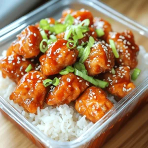 - 1 lb boneless, skinless chicken thighs (or breasts), cut into bite-sized pieces - 1/4 cup Sriracha sauce - 1/4 cup honey - 2 tablespoons low sodium soy sauce - 2 cloves garlic, minced - 1 tablespoon fresh ginger, grated - 1 tablespoon rice vinegar - 1 tablespoon sesame oil - 1/2 teaspoon freshly ground black pepper - 1/4 cup vegetable oil (for frying) - 2 green onions, thinly sliced (for garnish) - Sesame seeds (for garnish) - Mixing bowl - Whisk - Skillet or frying pan - Meat thermometer The main ingredients of Sriracha Honey Chicken form a great balance of sweet and spicy. The chicken thighs are juicy and tender, perfect for soaking up the flavors. I love using Sriracha for its heat and flavor. Honey adds a lovely sweetness that balances the spice. Low sodium soy sauce gives depth without being too salty. Garlic and ginger bring freshness to the dish. Together, they create a savory base that makes the chicken shine. The additional ingredients, like rice vinegar and sesame oil, enhance the dish. They add tang and richness, making every bite exciting. For cooking, you will need a few simple tools. A mixing bowl helps combine the marinade. A whisk makes it easy to blend everything smoothly. A skillet or frying pan is best for frying the chicken. A meat thermometer ensures that the chicken is cooked perfectly. This recipe is quick and easy, making it ideal for weeknight dinners. You can find the full recipe to guide you through each step. Enjoy crafting this flavorful dish! Combine Sriracha, honey, soy sauce, garlic, ginger, rice vinegar, sesame oil, and black pepper in a bowl. Whisk these ingredients until they blend well. This marinade adds a sweet and spicy flavor that makes the chicken shine. Add the chicken pieces to the marinade. Toss them gently to coat all sides. Cover the bowl with plastic wrap or a lid. Place it in the fridge for at least 30 minutes. For the best taste, marinate for 1-2 hours if you can. This extra time helps the flavors soak in. Heat vegetable oil in a skillet over medium-high heat. Once the oil is hot, carefully add the marinated chicken. Cook the chicken for 4-5 minutes on each side. Look for a golden brown color on the outside. When it's done, the chicken should reach an internal temperature of 165°F (75°C). Next, pour the reserved marinade into the skillet. Cook everything together for an extra 2-3 minutes. This helps thicken the sauce and coat the chicken. The result is a dish full of flavor and color. Enjoy your meal! To get the best flavor, marinate the chicken for 1 to 2 hours. This longer time helps the chicken soak up the tasty mix. Make sure each piece of chicken is well coated. A good coat means more flavor in every bite. When cooking, do not overcrowd the skillet. If the pieces are too close, they won’t cook evenly. Use a meat thermometer to check doneness. The chicken should reach 165°F (75°C) to be safe and tasty. Serve your Sriracha honey chicken over a bed of rice or quinoa. This adds a nice base to your meal. For a beautiful touch, garnish with sliced green onions and sesame seeds. This makes your dish look great and adds extra flavor. {{image_4}} If you love heat, boost the Sriracha in your dish. A little extra Sriracha adds a fiery kick. You can also toss in sliced jalapeños while cooking. This brings even more spice to the meal. Each bite will wake up your taste buds! For a leaner meal, swap chicken thighs for chicken breasts. This change reduces fat while keeping the flavor. You can also use a sugar-free honey alternative. This helps cut down on sugar, making it a better choice for health. You still get that sweet and spicy flavor you love. Want a fun twist? Try serving the chicken in lettuce wraps. This makes a great low-carb meal. You can also pair your chicken with steamed broccoli or other veggies. They add color and nutrition to your plate. Enjoy mixing and matching these ideas for your perfect dinner! Store leftover Sriracha Honey Chicken in an airtight container. This keeps it fresh and tasty. You can refrigerate it for up to 3-4 days. Make sure the lid is on tight to avoid any smells mixing in. If you want to save it longer, freeze the chicken in freezer-safe bags or containers. This way, it will maintain quality for up to 2-3 months. Be sure to label the bags with the date. It helps you keep track of how long it's been in the freezer. To reheat, I suggest using a skillet over medium heat. This method warms it through and keeps it nice and juicy. If you're short on time, you can microwave it. Just know that the chicken may lose some of its crispy texture. Enjoy your Sriracha Honey Chicken again! Steamed rice, quinoa, or stir-fried vegetables are great options. They balance the spicy and sweet notes of the chicken. I often go for fluffy rice, which soaks up the sauce well. Quinoa adds a nutty flavor and great texture. Stir-fried veggies bring in color and crunch. You can mix and match based on what you like! Yes, boneless skinless chicken breasts can be used instead of thighs. Breasts are leaner and cook faster. Just cut them into bite-sized pieces like thighs. You might find them less juicy, but they still taste great. Adjust the cooking time slightly since breasts may cook quicker. The spiciness can be adjusted by altering the amount of Sriracha in the recipe. If you prefer less heat, use half the Sriracha. For more spice, add an extra tablespoon. Sriracha packs a punch but also adds flavor. You can mix it with honey to find your perfect balance. Total cook time is approximately 30-40 minutes including marination. Marinating for 30 minutes makes a difference. It allows the chicken to soak in the flavors. Cooking time is about 10-15 minutes in the skillet. Keep an eye on it until it’s golden brown and safe to eat. For details and variations, refer to the full recipe section. This will guide you through each step and provide tips for success. This blog post shared how to make Sriracha Honey Chicken. We covered the main ingredients, useful kitchen tools, and simple steps to cook. I also shared tips for marinating, cooking, and serving to enhance your dish. You can customize flavors and adjust spice levels to fit your taste. Storing leftovers is easy, too. With these tips, you can create a delicious meal that’s sure to impress. Enjoy making this dish and share your results!