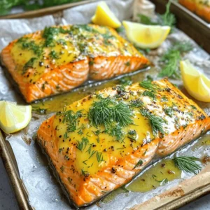 - 4 salmon fillets (6 oz each, skin-on for added flavor) - 4 tablespoons unsalted butter, softened to room temperature - 4 cloves garlic, finely minced - 2 tablespoons fresh parsley, finely chopped - 1 tablespoon fresh dill, finely chopped - 1 tablespoon freshly squeezed lemon juice - Salt and freshly ground black pepper, to taste - Lemon wedges (for serving) - Optional: additional fresh herbs (like basil or chives) for garnish When you prepare garlic herb butter salmon, quality ingredients matter. I always choose skin-on salmon fillets. The skin adds rich flavor and helps keep the fish moist while cooking. For the butter, use unsalted. This lets you control the salt level, making a big difference in taste. Garlic is the star here. I like to finely mince the garlic cloves. This ensures the flavor spreads evenly. Fresh herbs bring brightness to the dish. Parsley and dill work well together. They add freshness that balances the richness of the salmon. Lemon juice adds a zesty kick. I always use fresh lemon juice for the best flavor. The seasoning is simple. Just salt and black pepper to taste. I recommend tasting as you go to find your perfect balance. For serving, I often add lemon wedges. They brighten up the plate and give a fresh burst of flavor when squeezed on top. If you want to impress, add extra fresh herbs like basil or chives for garnish. This not only looks beautiful but enhances the flavor too. For the full recipe, check out the detailed instructions to bring this dish to life. - Preheat your oven to 400°F (200°C). - Line a baking sheet with parchment paper or aluminum foil. - In a mixing bowl, combine softened butter, minced garlic, chopped parsley, and dill. - Add lemon juice and seasoning. - Blend the ingredients until smooth. - Place salmon fillets skin-side down on the baking sheet. - Season the fillets with salt and pepper. - Spread the garlic herb butter mixture generously over the fillets. - Bake for 12-15 minutes until the salmon is opaque and flakes easily. This method ensures rich flavor in every bite. For the full recipe, check out the details. To get the best salmon, start with dry fillets. Pat them down with a paper towel. This helps the fish brown nicely and gives it a great texture. If your fillets are thick, you may need to cook them a bit longer. Thin fillets will bake faster, so keep an eye on them. You can make your meal even better by adding sides. Steamed veggies or rice pair well with the salmon. For a beautiful touch, use fresh herbs to garnish your dish. They not only look nice but also add extra flavor. Enjoy your meal with a squeeze of lemon for a bright finish. For the full recipe, check out the complete details above. {{image_4}} You can change the herbs in this recipe for a twist. Try using basil, chives, or tarragon. Each herb brings a unique taste to the dish. If you like a little heat, sprinkle in some red pepper flakes. This small addition can make a big difference. There are more ways to cook this salmon. Grilling it gives a nice smoky flavor. You can also pan-sear it for a crisp finish. Another fun method is using a foil packet. This method locks in moisture and infuses the salmon with flavor. It keeps the fish juicy and tender. Try these variations to create your perfect dish. For the full recipe, check out the details above. You can store any leftover salmon in the fridge. Place it in an airtight container. It stays fresh for up to 3 days. Before you store it, let the salmon cool down. This helps keep it moist and tasty. When it’s time to eat your leftovers, you have a couple of options. You can use a microwave set on low power. This warms it up without drying it out. Another way is to gently reheat the salmon in the oven. Just avoid cooking it too long. Overheating can make the salmon tough. Enjoy your meal again with that rich garlic herb flavor! For the full recipe, check out the main article. The best types of salmon for this recipe are King salmon and Sockeye salmon. King salmon offers a rich flavor and a buttery texture. Sockeye salmon is also flavorful and has a firm, deep red flesh. Both types enhance the dish's taste and make each bite special. Yes, you can use frozen salmon fillets. However, it is important to thaw them before cooking. This helps the salmon cook evenly. To thaw, place the fillets in the fridge overnight or run them under cold water for faster results. You can tell salmon is cooked when it flakes easily with a fork. The flesh should also be opaque throughout. If you see any translucent areas, the salmon needs a bit more time. Keep an eye on it while it cooks for the best results. This post covered all the steps to make tasty baked salmon. We started with fresh ingredients like salmon, garlic, and herbs. I shared tips on baking, seasoning, and serving. Remember, the right herbs can change the flavor. You can use alternatives or different cooking methods for fun twists. Store leftovers properly for easy reheating. With these details, you’ll create delicious salmon every time. Enjoy your cooking adventures and feel free to experiment!