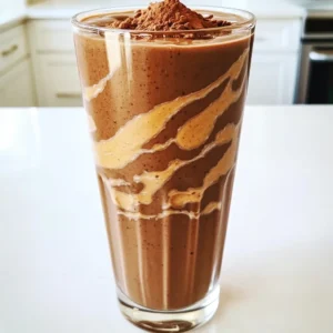 - 1 large ripe banana, peeled and frozen - 2 tablespoons natural creamy peanut butter - 1 scoop chocolate-flavored protein powder - 1 tablespoon unsweetened cocoa powder - 1 cup almond milk - 1 tablespoon honey (optional) - A pinch of sea salt - Ice cubes (optional) This smoothie is simple yet packed with flavor. The banana gives it a sweet base. I love using a ripe banana. It adds creaminess and natural sugar. Peanut butter brings in healthy fats and protein. Remember to choose natural peanut butter with no added sugar. The chocolate protein powder is a game-changer. It gives the smoothie a rich chocolate taste. Unsweetened cocoa powder boosts the chocolate flavor even more. Almond milk keeps it light, but you can use any milk you prefer. Adding honey is optional. If you like it sweeter, drizzle some in. A pinch of sea salt balances the flavors. If you want a colder drink, toss in ice cubes. This mix creates a delicious, protein-packed smoothie. Enjoy! - First, peel your ripe banana. - Next, freeze the banana for a creamy texture. - Measure out 2 tablespoons of creamy peanut butter. - Scoop 1 serving of chocolate protein powder. - Place the frozen banana, peanut butter, protein powder, cocoa powder, and almond milk in the blender. - Add a pinch of sea salt for flavor. - If you want it sweeter, add 1 tablespoon of honey. - Secure the lid tightly. - Blend on high until the mix is smooth and creamy. - If you like it thicker, toss in some ice cubes. - Blend again to mix the ice cubes well. - Taste the smoothie. If it needs more sweetness, add more honey and blend again. - Pour your smoothie into a tall glass. - Use a high-speed blender for smooth texture. A strong blender breaks down all chunks. - Blend in short intervals to avoid overmixing. This keeps the smoothie smooth and creamy. - Experiment with additional spices like cinnamon. A dash can add warmth and depth. - Consider adding greens like spinach for extra nutrition. They blend well and boost health without altering taste. {{image_4}} You can change the flavor of your smoothie easily. Instead of almond milk, try other milks. Use whole milk, oat milk, or coconut milk for a new taste. Each type brings its own unique flavor. You can also switch nut butters. If you want, use cashew or almond butter. Each nut butter adds a different twist to the recipe. Consider trying different protein powders. Vanilla or unflavored powders can work well. They won't overpower the chocolate taste. If you prefer a vegan option, use plant-based protein. Many brands offer great flavors that mix well. This way, everyone can enjoy a tasty smoothie! For the best taste and texture, drink your smoothie right after making it. The flavors blend perfectly when fresh. If you have leftovers, store them in a sealed container in the fridge. It's best to eat them within a day. Over time, the smoothie may separate, but you can shake it to mix again. If you want to save some for later, you can freeze your smoothie. Pour the smoothie into ice cube trays or freezer bags. This makes it easy to grab a portion when you want it. To thaw, place the smoothie in the fridge overnight. You can also let it sit at room temperature for a few hours. If it’s still too thick, blend it again with a little milk or water. This will bring it back to a drinkable state. You can add sweeteners like honey, maple syrup, or agave nectar. If you want a natural touch, use ripe bananas. They add sweetness without extra sugar. Start with one tablespoon of honey and blend. Taste it. If it needs more, add a bit more honey. Yes, you can easily make this smoothie vegan. Just swap the honey for maple syrup or agave nectar. Use plant-based protein powder. Almond milk is a great choice, or try coconut or oat milk. These changes keep it tasty and vegan-friendly. This smoothie packs a punch. Here’s a simple breakdown: - Calories: About 350, depending on your ingredients - Protein: Roughly 25 grams from the protein powder and peanut butter - Carbohydrates: Around 40 grams, mostly from the banana and milk - Fats: About 13 grams, mainly from the peanut butter This smoothie offers a good balance of protein, healthy fats, and carbs, making it a perfect snack or meal replacement. This blog post detailed a simple, tasty, and nutritious smoothie recipe. You learned about the main ingredients like banana, peanut butter, and protein powder. I shared steps for preparing and blending, along with tips for perfect texture and flavor. You also discovered variations, storage tips, and answers to common questions. Now, you can make a smoothie that suits your taste and needs. Enjoy your healthy treat!