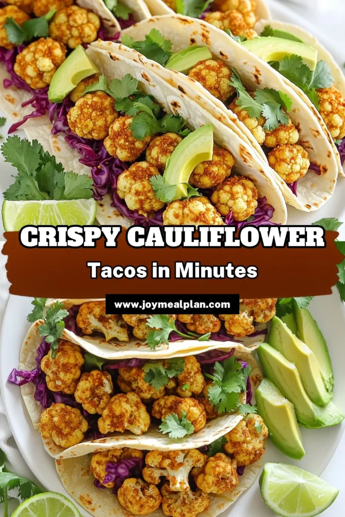 Get ready to delight your taste buds with these Air Fryer Cauliflower Tacos! These delicious and crispy tacos are made with perfectly seasoned cauliflower, fresh avocado, and vibrant cabbage - all wrapped in soft corn tortillas. It's a quick and healthy meal that everyone will love. Click through for the full recipe and tips on how to serve them beautifully! #AirFryerTacos #CauliflowerRecipes #HealthyEating #VeggieTacos