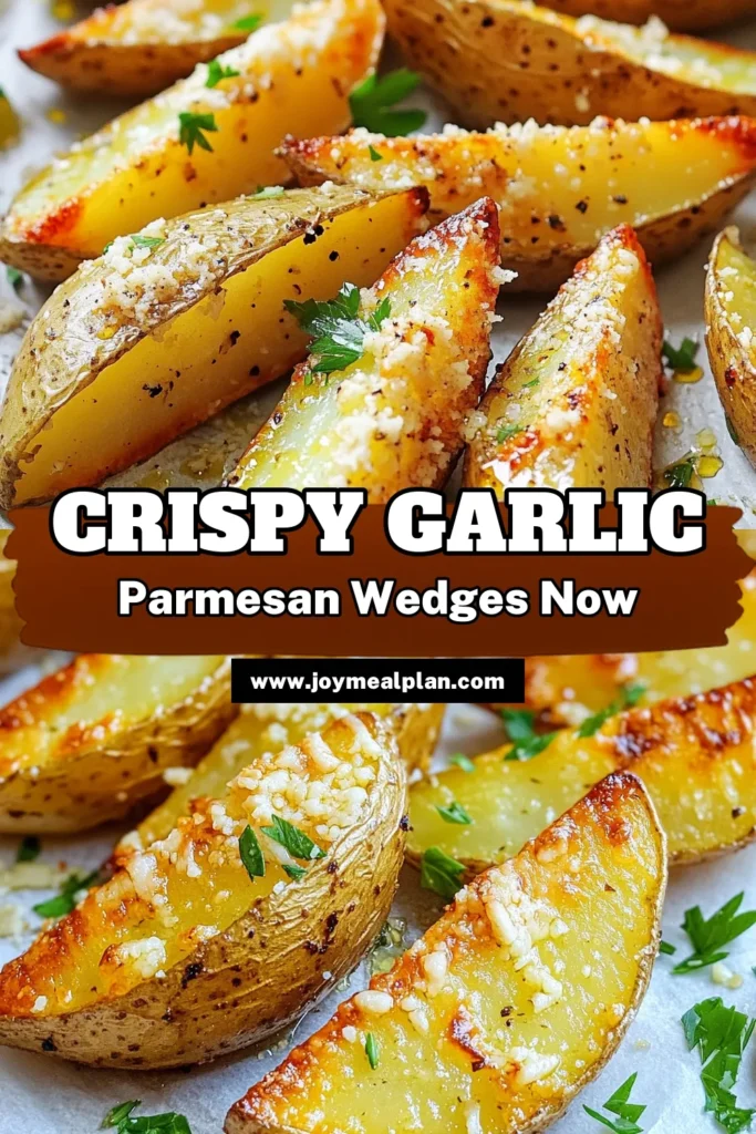 Indulge in the perfect snack with these Crispy Air Fryer Garlic Parmesan Potato Wedges! Made with simple ingredients, these crunchy wedges are bursting with flavor and topped with cheesy goodness. Follow our easy steps for a quick and tasty treat that's ideal for any occasion. Ready to satisfy your cravings? Dive into the deliciousness now! Don’t forget to save and share! #AirFryerRecipes #PotatoWedges #GarlicParmesan #EasySnacks