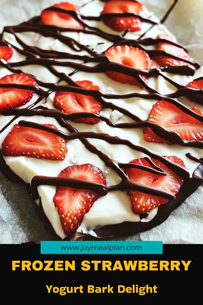 Indulge in a deliciously refreshing treat with this Chocolate-Covered Strawberry Yogurt Bark recipe! Made with creamy Greek yogurt, fresh strawberries, and a drizzle of rich dark chocolate, it's the perfect sweet snack or dessert. Easy to make and fun to serve, this yogurt bark is sure to delight. Click to explore this simple recipe and satisfy your cravings for something cool and tasty! #YogurtBark #ChocolateStrawberries #HealthySnacks #DessertRecipes