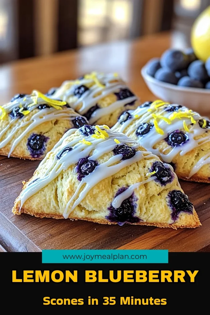 Indulge in the delightful flavors of Zesty Lemon Blueberry Scones! These easy-to-make treats are perfect for breakfast or a cozy afternoon snack. With fresh blueberries and a tangy lemon twist, they are sure to impress your family and friends. Follow our simple recipe for a burst of flavor in every bite. Click through to explore these delicious scones and elevate your baking game! #LemonBlueberryScones #BakingRecipes #SconeRecipe #SweetTreats
