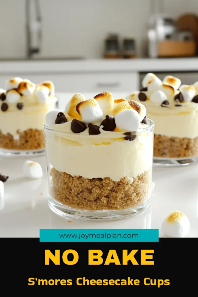 Indulge in the deliciousness of No-Bake S’mores Cheesecake Cups with this easy recipe! Perfect for summer gatherings or cozy nights in, these creamy treats combine layers of graham cracker crust, smooth cheesecake, and gooey marshmallows. Learn how to create these delightful cups in just a few simple steps. Don’t wait—click through for the full recipe and bring the campfire vibes to your kitchen! #NoBakeDessert #CheesecakeLovers #S'mores #DessertRecipes
