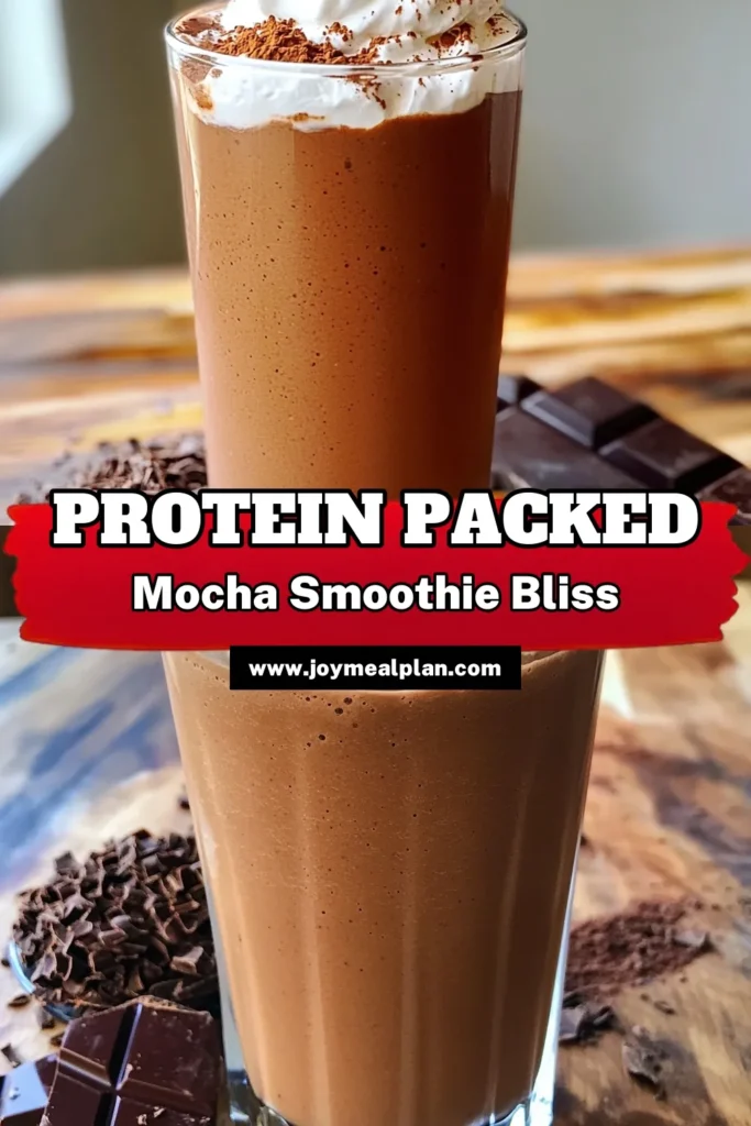 Start your day with a delicious High-Protein Mocha Espresso Smoothie that's both energizing and satisfying! This easy recipe combines rich espresso, frozen banana, and decadent cocoa for a creamy treat that fuels your morning. With just a few simple ingredients, you can whip up this nutritious drink in just 5 minutes. Discover the full recipe and indulge in a chocolatey boost—click through now to explore and elevate your smoothie game!
