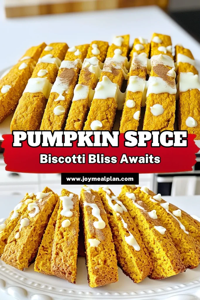 Indulge in the perfect fall treat with these Pumpkin Spice Biscotti with White Chocolate! This easy recipe combines warm spices and creamy white chocolate for a deliciously crunchy snack. Enjoy them with your favorite cup of coffee or tea. Don't miss out on this seasonal delight—click to explore the full recipe and bring some autumn magic into your kitchen! #PumpkinSpice #BiscottiRecipe #FallBaking #WhiteChocolateDelight