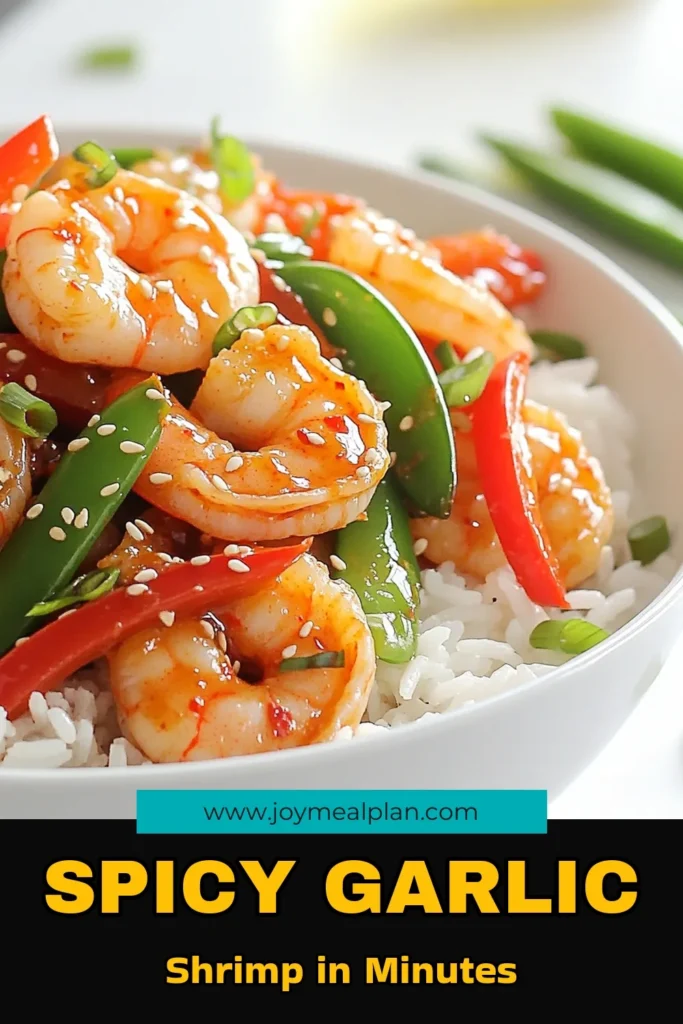 Elevate your dinner with this flavorful garlic chili shrimp stir fry! Packed with tender shrimp, vibrant veggies, and a spicy kick, it's a quick and delicious meal ready in just 25 minutes. With simple ingredients like garlic, ginger, and chili garlic sauce, this recipe is perfect for busy weeknights. Dive into this mouthwatering dish tonight and impress your family! Click through for the full recipe! #ShrimpStirFry #QuickMeals #SpicyShrimp #DinnerInspiration