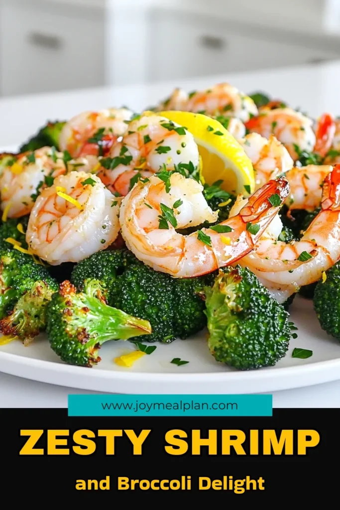 Savor the deliciousness of Zesty Lemon Garlic Shrimp & Broccoli with this easy recipe! Enjoy tender shrimp and vibrant broccoli perfectly baked to create a mouthwatering dish in just 25 minutes. With zesty lemon, smoky paprika, and fresh garlic, this meal is bursting with flavor. Click through for the full recipe and make dinner extraordinary tonight! #LemonGarlicShrimp #BroccoliRecipes #EasyDinner #HealthyEating