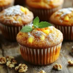 - 1 ½ cups all-purpose flour - 1 teaspoon baking powder - ½ teaspoon baking soda - 1 teaspoon ground cinnamon - ½ teaspoon ground ginger - ¼ teaspoon ground nutmeg - ½ teaspoon salt - ¾ cup granulated sugar - ¼ cup packed brown sugar - 2 large eggs - ½ cup vegetable oil - 1 teaspoon pure vanilla extract - 2 cups grated carrots - ½ cup crushed pineapple - ½ cup chopped walnuts or pecans (optional) - ½ cup raisins (optional) I love mixing the dry ingredients first. It sets a solid base for the muffins. Use a medium bowl and whisk the flour, baking powder, baking soda, cinnamon, ginger, nutmeg, and salt. This step blends the flavors well. Next, I focus on the wet ingredients. In a large bowl, combine the granulated sugar, brown sugar, eggs, oil, and vanilla. Whisk until smooth. This mixture creates richness in your muffins. Now for the fun part! Add in the grated carrots and crushed pineapple. They bring moisture and sweetness. If you like, fold in the chopped nuts and raisins. They add crunch and extra flavor. With all your ingredients ready, you have a perfect mix to create delightful carrot cake muffins! - Preheat oven to 350°F (175°C). - Line muffin tin with paper liners or grease the tin. To start, preheating the oven ensures your muffins bake evenly. Lining the tin prevents sticking and makes cleanup easier. Greasing is a good backup if you run out of liners. - Combine flour, baking powder, baking soda, cinnamon, ginger, nutmeg, and salt in a medium bowl. In a medium bowl, you will mix the dry ingredients. This step is key for even flavor. Whisk them together until no lumps remain. The spices really enhance the carrot flavor. - In a large bowl, mix sugars, eggs, oil, and vanilla until smooth. Now, gather a large bowl for your wet ingredients. Add the granulated sugar, brown sugar, eggs, vegetable oil, and vanilla. Mixing this until smooth helps create a rich batter. A hand mixer or whisk does the job well. - Fold in grated carrots and pineapple; gently incorporate dry ingredients. Gently fold in the grated carrots and crushed pineapple next. These will add moisture and sweetness. Then, carefully mix in the dry ingredients. Be gentle to keep your muffins light and fluffy. - Incorporate chopped nuts and raisins if desired. If you like, now is the time to add chopped walnuts or pecans and raisins. This adds texture and flavor. Just fold them in gently so they mix well without overworking the batter. - Fill muffin cups and bake for 18-20 minutes; cool and enjoy. Using a spoon, fill each muffin cup about ¾ full. This allows room for rising. Bake them in the oven for 18-20 minutes. Check for doneness with a toothpick. If it comes out clean, your muffins are ready! Let them cool for a few minutes before enjoying. - Avoid overmixing for light, fluffy muffins. Overmixing makes them dense. Focus on mixing just until combined. - Use room temperature ingredients for better mixing. This helps to create a smooth batter. Cold eggs or oil can make mixing harder. - Experiment with spices like cardamom or cloves for added depth. Just a pinch can transform the flavor. - Consider adding coconut flakes for additional texture. This gives a nice chew and sweetness to your muffins. - Serve warm with powdered sugar and fresh mint garnish. This adds a pop of color and freshness. A little drizzle of cream cheese frosting also works well. {{image_4}} You can easily make gluten-free carrot cake muffins. Just substitute all-purpose flour with a gluten-free blend. This swap keeps the muffins soft and fluffy. Look for a blend that has a mix of rice flour, tapioca flour, and potato starch. You can find these blends at most grocery stores. This way, everyone can enjoy these tasty treats without worry. If you follow a vegan diet, you can still enjoy these muffins. Replace eggs with flaxseed meal. Mix one tablespoon of flaxseed meal with three tablespoons of water. Let it sit for about five minutes to thicken. For the oil, use any plant-based oil like coconut or canola. These swaps keep the muffins moist and delicious, just like the original recipe. Want to add a fun twist? Try a tropical flair! Add shredded coconut and extra crushed pineapple to the batter. This will give your muffins a sweet and chewy texture. The coconut pairs well with the carrots and spices. It’s like a tropical vacation in every bite! Enjoy this twist for a delightful change in flavor. Store your carrot cake muffins in an airtight container. They will stay fresh for up to 3 days. This keeps them soft and tasty. If you plan to eat them soon, this is a great option. You can also refrigerate the muffins. They stay good for up to a week in the fridge. Just remember to reheat them before serving. A warm muffin is always better! For longer storage, freeze the muffins. Place them in a freezer bag to avoid freezer burn. They will stay fresh for up to 3 months. When you're ready to enjoy them, simply thaw them out. Enjoy your delicious muffins whenever you like! To make your carrot cake muffins moist, try adding crushed pineapple or yogurt. - Crushed Pineapple: This adds natural sweetness and moisture. Use half a cup, and drain it well. - Yogurt: Add a quarter cup of plain yogurt. It keeps muffins soft and adds a nice tang. Yes, you can use whole wheat flour. Here are some points to consider: - Pros: Whole wheat adds fiber and nutrients. It provides a nutty flavor. - Cons: It may make muffins denser and less soft than all-purpose flour. Adjust liquid ingredients to maintain moisture. If you need egg substitutes, here are some great options: - Flaxseed Meal: Mix one tablespoon of flaxseed meal with three tablespoons of water. Let it sit for five minutes. - Applesauce: Use a quarter cup of unsweetened applesauce for each egg. This keeps the muffins moist and adds sweetness. To check if your muffins are done, use the toothpick test. - Insert a toothpick into the center of a muffin. If it comes out clean, the muffins are ready. - You should also look for a golden-brown color on top. Baking time is typically 18-20 minutes. Yes, you can make these muffins ahead of time. Here are some tips: - Baking: Bake the muffins and let them cool completely. - Storage: Store them in an airtight container at room temperature for up to three days. - Freezing: For longer storage, freeze them in a freezer bag for up to three months. Serve your carrot cake muffins warm for the best taste. Here are some ideas: - Toppings: Dust them with powdered sugar for a sweet touch. - Accompaniments: Pair with cream cheese frosting or a side of fresh fruit. Enjoy the delightful flavors! These carrot cake muffins are easy to make and super tasty. We covered the key ingredients, step-by-step instructions, and tips to ensure great results. Whether you want to try gluten-free or vegan options, you have choices. Remember to store these muffins properly to enjoy their freshness longer. Enjoy baking, and remember, each muffin brings joy and sweetness to your day!