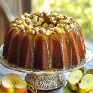 To make a great apple cider glazed Bundt cake, you need: - 2 cups all-purpose flour - 1 teaspoon baking powder - 1 teaspoon baking soda - 1 teaspoon ground cinnamon - ½ teaspoon ground nutmeg - ½ teaspoon salt - ¾ cup unsalted butter, softened - 1 cup granulated sugar - 2 large eggs, at room temperature - 1 teaspoon pure vanilla extract - 1 cup fresh apple cider - 1 cup diced apples (Granny Smith or Honeycrisp) - ½ cup chopped walnuts or pecans (optional) - For the glaze: - 1 cup powdered sugar - 2-3 tablespoons apple cider These ingredients create a moist cake with a lovely apple flavor. The spices add warmth and depth. You can enhance the cake with: - ½ teaspoon ground ginger for a spicy kick - 1 teaspoon orange zest for a citrus touch - ¼ cup dried cranberries for extra texture These ingredients bring new flavors and fun twists to your Bundt cake. For the best taste, try these apple types: - Fuji apples for sweetness - Braeburn apples for a tart bite For nuts, you can use: - Pecans for a buttery flavor - Almonds for a crunchy texture These choices help you customize the cake to your liking. Enjoy experimenting with different flavors! Start by preheating your oven to 350°F (175°C). Grease a 10-cup Bundt pan well. Use butter or cooking spray to coat it. Then, lightly dust it with flour. This step helps the cake slide out easily. In a medium bowl, combine the following ingredients: - 2 cups all-purpose flour - 1 teaspoon baking powder - 1 teaspoon baking soda - 1 teaspoon ground cinnamon - ½ teaspoon ground nutmeg - ½ teaspoon salt Whisk these together until they blend well. This mix adds flavor and structure to the cake. In a large bowl, add ¾ cup softened unsalted butter and 1 cup granulated sugar. Use an electric mixer on medium speed. Beat until it becomes light and fluffy, about 4-5 minutes. This step incorporates air, making your cake soft. Add 2 large eggs, one at a time. Mix well after each egg. Then, pour in 1 teaspoon of pure vanilla extract. Mix until everything is combined. This adds richness and flavor to your batter. Gradually add the dry flour mixture to the butter mixture. Start with one-third of the flour. Then, add half of 1 cup apple cider. Repeat this process, ending with the flour. Mix until just combined. Avoid overmixing to keep the cake light. Gently fold in 1 cup of diced apples and ½ cup of chopped walnuts or pecans if you like. Make sure they mix evenly without overworking the batter. This adds texture and flavor to your cake. Pour the batter into your prepared Bundt pan. Smooth the top with a spatula. Place it in the preheated oven and bake for 45-50 minutes. The cake is done when a toothpick inserted in the center comes out clean or with a few moist crumbs. After baking, let it cool in the pan for 10-15 minutes. Then, invert it onto a wire rack to cool completely. While the cake cools, prepare the glaze. In a small bowl, whisk together 1 cup of powdered sugar and 2-3 tablespoons of apple cider. Adjust the cider until you get your desired glaze thickness. Once the cake is cool, drizzle the glaze over the top. Let it cascade down the sides for a lovely finish. To get a moist and fluffy Bundt cake, use room-temperature ingredients. This helps them mix better. Also, don't overmix the batter. Mix until just combined. Overmixing can make the cake dense. 1. Skipping the Grease: Always grease the Bundt pan well. This helps the cake come out easily. 2. Wrong Oven Temperature: Make sure your oven is preheated to 350°F (175°C). If it’s too hot, the cake may burn. 3. Not Measuring Ingredients: Use measuring cups and spoons for accuracy. This ensures the right balance of flavors and texture. 4. Cooling Time: Don’t rush cooling. Let the cake rest in the pan to avoid crumbling. To make your Bundt cake look special, use a few simple ideas. - Serve on a Cake Stand: This elevates the look. - Garnish with Apple Slices: Fresh apple slices around the base add a rustic touch. - Dust with Powdered Sugar: A light dusting on top gives a sweet finish. - Add Chopped Nuts: Sprinkle some nuts on top for crunch and flavor. These tips will help you create a stunning and tasty Apple Cider Glazed Bundt Cake that everyone will love! {{image_4}} You can make a gluten-free version of this cake. Use 2 cups of gluten-free flour blend instead of regular flour. Make sure to check that your baking powder and baking soda are gluten-free. The taste will be just as great! You can switch up the fruit in this Bundt cake. Try using diced pears or peaches instead of apples. Both fruits add a unique flavor and moisture. You can also add dried fruits like cranberries or raisins for extra sweetness! The glaze can change to match your taste. Add a splash of maple syrup or orange juice for a new twist. You can also mix in some spices, like cinnamon or ginger, to jazz it up. Experiment with flavors that excite you! To keep your cake fresh, wrap it well. Use plastic wrap or foil. Store it at room temperature for up to three days. If you want it to last longer, place it in the fridge for about a week. Always let the cake cool completely before wrapping. This prevents moisture build-up. Freezing is a great option for longer storage. First, let the cake cool completely. Then, wrap it tightly in plastic wrap. After that, place it in a freezer bag or an airtight container. It can last up to three months in the freezer. When ready to eat, thaw it overnight in the fridge. Reheating your Bundt cake is easy. Start by preheating your oven to 350°F (175°C). Place the cake on a baking sheet and cover it with foil. Heat for about 10-15 minutes. This warms it up without drying it out. You can also microwave individual slices for about 20-30 seconds. Enjoy warm! Yes, you can use store-bought apple cider. Fresh cider is ideal, but the store option works too. Just make sure it has good flavor. Look for brands without added sugars. The cake lasts about 3 to 5 days at room temperature. Keep it in an airtight container to stay fresh. You can also refrigerate it for up to a week. Serve the cake on a pretty stand for a nice look. Drizzle the glaze over the top just before serving. Add some apple slices for a special touch. Each slice shines with flavor. Yes, you can make the cake a day ahead. Just store it at room temperature. You can glaze it right before serving for the best taste. You can use mashed bananas or unsweetened applesauce. Use 1/4 cup for each egg. These options keep the cake moist and add a hint of flavor. To thicken the glaze, add more powdered sugar. Mix it in slowly until you reach the right texture. You can also let it sit for a few minutes; this will help it set up more. You learned how to make a delicious apple cider glazed bundt cake. We covered essential ingredients, baking steps, and tips to avoid mistakes. You can add your own twist with variations and creative glazes. Remember to store any leftovers properly. This cake is perfect for gatherings or just to enjoy at home. With these easy steps, your cake will be a hit! Now, get ready to impress everyone with your baking skills. Enjoy every slice!