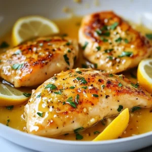 - 4 boneless, skinless chicken breasts - 1/2 cup unsalted butter, divided - 1 medium lemon (zest and juice) - 3 cloves garlic, minced - 1 teaspoon dried thyme - 1 teaspoon dried oregano - Salt and freshly ground black pepper to taste - Fresh parsley, finely chopped When making Lemon Butter Chicken Breasts, you need fresh, simple ingredients. The chicken breasts form the base of the dish. I always choose boneless and skinless for quick cooking. The unsalted butter adds richness and flavor to the sauce. Using a whole lemon gives the dish a bright, zesty punch. For seasoning, I rely on garlic, thyme, and oregano. These herbs complement the lemon well. Salt and freshly ground black pepper enhance the overall taste. Fresh parsley adds a pop of color and freshness at the end. Gather these ingredients, and you're ready to create a delightful meal that is tasty and simple! {{ingredient_image_2}} - Preheat the oven to 375°F (190°C). - In a large oven-safe skillet, melt 1/4 cup of butter over medium heat. - Generously season the chicken breasts with salt, pepper, thyme, and oregano. - Sear the chicken breasts for 4-5 minutes on each side until golden brown. - Remove the chicken from the skillet and set it aside on a plate. - Sauté the minced garlic in the same skillet until fragrant, about 30 seconds. - Squeeze the lemon juice and add the zest to deglaze the skillet, scraping the bottom. - Stir in the remaining 1/4 cup of butter until it melts and forms a sauce. - Return the seared chicken to the skillet, spooning the sauce over the top. - Bake for 15-20 minutes, or until the chicken is fully cooked through. - Let the chicken rest in the sauce for about 5 minutes before serving. - Garnish with freshly chopped parsley for a burst of color. To get a golden-brown crust on your chicken, start with a hot skillet. Use medium heat and let the butter melt completely. When you add the chicken, do not move it for the first few minutes. This helps form that nice crust. Sear each side for 4-5 minutes. If the chicken sticks, it is not ready to flip. Taste your sauce as you go. After adding lemon juice, adjust the salt and pepper. If the sauce is too tart, a pinch of sugar can help balance the flavors. You want a bright taste that enhances the chicken, not overpowers it. Fresh herbs can also boost the flavor. Use a meat thermometer to check the chicken's doneness. The internal temperature should reach 165°F (75°C). Insert the thermometer into the thickest part of the breast. If you don’t have a thermometer, cut into the chicken. The juices should run clear, not pink. Always ensure your chicken is safe to eat. Pro Tips Rest Your Chicken: Allow the chicken to rest in the sauce for a few minutes after baking. This helps it absorb the flavors and stay juicy. Use Fresh Herbs: For an even brighter flavor, consider adding fresh herbs like basil or chives along with the parsley for garnish. Check Temperature: Always use a meat thermometer to check that your chicken has reached an internal temperature of 165°F (75°C) for safe consumption. Try Different Citrus: Experiment with other citrus fruits like lime or orange for a unique twist on the lemon butter sauce. {{image_4}} You can change the chicken for different tastes. - Use chicken thighs for a juicier bite. - Try herbs like rosemary or basil for new flavors. You can cook this dish in other ways. - Grill the chicken for a smoky flavor. - Use a slow cooker for easy, tender chicken. Pair this dish with tasty sides for a complete meal. - Serve with fluffy rice for a filling option. - Add steamed vegetables for a healthy crunch. After enjoying your lemon butter chicken, let it cool down. Once cooled, place the chicken in an airtight container. Make sure you cover it well to keep it fresh. Store the container in the fridge. It will stay good for about three to four days. If you want the best taste, eat it within two days. To reheat your chicken, use the oven. Preheat it to 350°F (175°C). Place the chicken in a baking dish and cover it with foil. This helps keep the chicken moist. Bake for about 15-20 minutes until warm. If you want a quick method, you can also microwave it. Just add a splash of water on top and cover it. Heat in short bursts, checking often, until warmed through. If you want to save lemon butter chicken for later, freezing is a great option. Wrap each chicken breast in plastic wrap tightly. Then, place them in a freezer bag. Remove as much air as possible before sealing. You can freeze it for up to three months. When you’re ready to eat, thaw in the fridge overnight before reheating. This keeps the chicken juicy and flavorful. You can try using oil instead of butter. Olive oil works well. Coconut oil can add a slight sweetness. If you want a dairy-free option, use ghee or vegan butter. These alternatives can give you a nice flavor too. Yes, you can add many veggies! Try using spinach, broccoli, or bell peppers. Zucchini or asparagus also work great. Just chop them small and add them to the skillet while cooking. They will soak up some of the tasty lemon butter sauce. Cooking time depends on the size of the chicken breasts. Generally, it takes 15-20 minutes at 375°F (190°C). Use a meat thermometer to check. The chicken should reach 165°F (75°C) to be safe to eat. If your breasts are thicker, they may need extra time. This blog post detailed how to prepare a tasty lemon butter chicken dish. We covered key ingredients like chicken, butter, and spices. I provided step-by-step cooking instructions, tips for the best sear, and variations to customize your meal. Storing and reheating tips ensure no leftovers go to waste. Enjoy experimenting with flavors and methods to make this dish your own. With practice, you’ll create a delicious meal every time. Get cooking and delight your taste buds with this easy recipe!