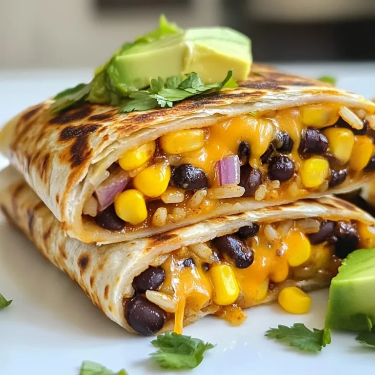 - 4 large flour tortillas - 2 cups cooked rice (choose between white or brown) - 1 can black beans, rinsed and drained - 2 cups shredded Monterey Jack cheese - 1 cup shredded cheddar cheese - 1 cup corn (fresh or frozen) - 1 small red onion, thinly sliced - 1 jalapeño, sliced (adjust according to heat preference) - 1 cup lettuce, shredded - 1 ripe avocado, sliced - 1/2 cup fresh cilantro, chopped - 1/4 cup chipotle sauce (or your go-to salsa) - Olive oil for grilling - Salt and pepper to taste Gather these ingredients before you start cooking. The flour tortillas are the base of your melt. You can use white or brown rice, depending on your taste. Black beans add fiber and protein. Cheese is key to a good melt. I use both Monterey Jack and cheddar for flavor. Fresh veggies make the dish vibrant and tasty. You can tweak the jalapeño based on how spicy you want it. Adding corn gives a nice sweetness. Chipotle sauce adds a smoky kick. Use olive oil for grilling. Don’t forget to season with salt and pepper. This mix of ingredients makes your melt flavorful. Enjoy the process of gathering everything; it sets the stage for a delicious meal! {{ingredient_image_2}} To make the filling, mix cooked rice, black beans, corn, sliced red onion, and jalapeño in a big bowl. Use about two cups of rice. You can choose white or brown rice. Rinse and drain the black beans to keep them clean. This mix gives your melt great flavor and texture. Season it well with salt and pepper. Add half of the chopped cilantro for a fresh taste. Good seasoning makes all the difference. It brings out the flavors of each ingredient. Next, lay out your flour tortillas on a clean surface. Spread the rice and bean mixture evenly on each tortilla. Be sure to leave space at the edges. This makes rolling easier. Sprinkle an even amount of Monterey Jack and cheddar cheese on top. Then, add a few avocado slices and a spoonful of chipotle sauce. This sauce adds a spicy kick. Make sure to distribute the fillings evenly. This helps each bite be as tasty as the last. Now it’s time to fold the tortillas. Gently fold in the sides of each tortilla first. Then, start rolling from the bottom, keeping the filling inside. Roll tightly to secure everything. When grilling, preheat your skillet over medium heat. Drizzle some olive oil to coat the pan. Place the filled tortillas seam side down. Grill for about 3-4 minutes until golden brown. Flip them carefully and grill the other side for another 3-4 minutes. This will give them a nice crispy exterior. To get that cheese just right, think about your cheese choices. Monterey Jack melts well and adds a creamy taste. Cheddar gives a sharp bite. Mix both for a delicious blend. Grilling temperature matters too. Preheat your skillet to medium heat. If it’s too hot, your tortilla may burn before the cheese melts. Aim for about 3-4 minutes on each side. You want golden brown and crispy! Garnishing makes a meal fun! Top your melts with fresh cilantro and a drizzle of chipotle sauce. It adds color and flavor. You can also serve them with a side of shredded lettuce for crunch. Pair your melts with sides like tortilla chips or a fresh salad. A creamy dip or salsa on the side will enhance the dish. Try guacamole for extra flavor! Cleaning up doesn’t have to be hard. Use one cutting board for all your prep work. This saves time and space. Soak any dirty pans in warm water right after cooking. It makes scrubbing easier. Keep tools simple. A good non-stick skillet is key. Use a spatula to flip your melts without tearing them. These shortcuts help you enjoy cooking more! Pro Tips Use Fresh Ingredients: Opt for fresh produce, especially the avocado and cilantro, to enhance the flavor and presentation of your melts. Customize the Heat: Adjust the amount of jalapeño according to your preferred spice level. For a milder taste, consider removing the seeds. Perfectly Melted Cheese: To ensure the cheese melts beautifully, cover the skillet with a lid while grilling the melts for the first few minutes. Make Ahead: Prepare the filling ahead of time and store it in the fridge. Assemble and grill the melts just before serving for a quick meal. {{image_4}} You can control the spice in your Copycat Chipotle Melt. If jalapeños are too hot, try these alternatives: - Bell Peppers: Sweet and mild, they add crunch without heat. - Poblano Peppers: They offer a mild heat and rich flavor. If you want more spice, consider these options: - Hot Sauce: Add a few drops to the filling. - Serrano Peppers: These are hotter than jalapeños and pack a punch. You can make your melts fit different diets. Here are some tasty swaps: - Vegetarian Option: Use black beans or extra veggies in place of meat. - Vegan Option: Replace cheese with vegan cheese made from nuts or soy. If you're avoiding dairy, try these: - Dairy-Free Cheese: Look for brands made from almond or coconut. To boost flavor, you can try new sauces and ingredients. Here are some ideas: - Other Sauces: Use salsa verde or a garlic aioli to change the taste. - Tweaking Fillings: Add different veggies like spinach or mushrooms for extra nutrients. Experiment with these changes to make the melts your own! To keep your melts fresh, place them in an airtight container. Store them in the fridge. They stay good for up to three days. When you’re ready to eat, reheat them on a skillet. This method keeps the tortilla crispy. Heat on medium for about 2-3 minutes per side. You can also use the microwave, but it may make them soft. You can freeze these melts before or after cooking. To freeze before grilling, wrap each melt in plastic wrap. Then, place them in a freezer bag. They can last up to three months. For freezing after grilling, let them cool first. Wrap them in foil and store in a freezer bag. To thaw, move them to the fridge overnight. Reheat on a skillet, aiming for 3-4 minutes per side until hot. These melts taste best fresh, but they last well. In the fridge, they stay fresh for about three days. If you notice any strange smells or colors, it’s best to toss them. Always check for mold or any off-putting signs. When in doubt, throw it out! Yes, you can prep the filling ahead. Cook the rice and mix it with beans, corn, onion, jalapeño, and spices. Store it in the fridge for up to three days. You can also assemble the melts a few hours before grilling. Just wrap them in foil to keep them fresh. When ready, grill them as directed. This saves time and makes meal prep easy. Pair your melts with fresh sides. Here are some great options: - Mexican street corn: Sweet and savory flavors complement the melt well. - Guacamole and chips: A classic side that adds creamy texture. - Pico de gallo: Fresh salsa adds a zesty crunch. - Refried beans: Creamy and comforting, they make a great addition. - Iced tea or lemonade: These drinks balance the heat and spice. Yes! You can find gluten-free tortillas at most stores. Look for brands made from rice or corn. Just ensure they are labeled gluten-free. If you add any sauces, check their labels too. This way, everyone can enjoy the Copycat Chipotle Melt without worry. You learned how to make a delicious copycat Chipotle Melt. We explored the best ingredients, from tortillas to cheese. I shared tips on preparing, assembling, and grilling. You can customize the heat to suit your taste and adapt for special diets. Don’t forget storage tips to keep leftovers fresh. Now you can enjoy this tasty meal anytime. Get creative and make it your own!