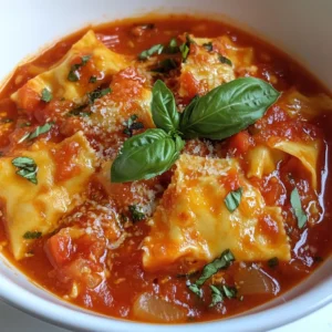 Use 2 tablespoons of high-quality olive oil. This oil adds a rich flavor and helps the sauce cook evenly. Look for extra virgin for the best taste. You need 1 medium onion, finely diced, and 3 cloves of garlic, minced. The onion gives a sweet base, while garlic adds punch. Both make the sauce smell amazing. For tomatoes, choose a 15 oz can of crushed tomatoes, preferably San Marzano. They have a sweet and bright taste. Add 1 tablespoon of tomato paste for extra richness. Season with 1 teaspoon of dried oregano, 1 teaspoon of dried basil, and 1/2 teaspoon of red pepper flakes if you like spice. Don't forget salt and freshly ground black pepper to taste. You can add 1 tablespoon of balsamic vinegar for depth. Fresh basil leaves work well as a garnish. Grated Parmesan cheese adds a final touch of flavor. These ingredients help elevate your sauce and make it shine. {{ingredient_image_2}} Start by heating 2 tablespoons of high-quality olive oil in a large saucepan. Turn the heat to medium until the oil shimmers. Next, add 1 medium onion, finely diced. Sauté the onion for about 5 minutes. Stir frequently until the onions become soft and clear. Then, add 3 cloves of minced garlic. Cook this for 1 minute until it smells great. Be careful not to let the garlic burn. Now, pour in 1 can (15 oz) of crushed tomatoes, ideally San Marzano. Add 1 tablespoon of tomato paste for richness. Stir well to blend all the ingredients. To season, sprinkle in 1 teaspoon of dried oregano and 1 teaspoon of dried basil. If you like heat, add 1/2 teaspoon of red pepper flakes. Finally, add salt and black pepper to taste. Let the mixture come to a gentle simmer. Once it bubbles, lower the heat. Keep it simmering uncovered for 20-25 minutes. Stir occasionally to prevent sticking. You want the sauce to thicken nicely. This simmering time develops the flavor, making it rich and savory. Once your sauce thickens to your liking, stir in 1 tablespoon of balsamic vinegar. This adds depth and balance. Remove the saucepan from heat and cool it slightly. Toss the sauce with your freshly cooked ravioli. To serve, garnish with fresh basil leaves and sprinkle grated Parmesan cheese on top for extra flavor. Enjoy your homemade ravioli sauce! Choose the best tomatoes for your sauce. I love San Marzano tomatoes. They are sweet and less acidic. Look for canned ones if fresh aren’t in season. The right tomatoes make your sauce shine. They add rich flavor and good texture. Fresh herbs can change your sauce game. Try using fresh basil. It adds a bright taste. You can also add parsley for a fresh twist. Chop them finely and stir them in at the end. This keeps their flavor strong. If you can’t find fresh herbs, dried ones work too. Just use a little less since they are more concentrated. The sauce should be thick but not too thick. If it’s too runny, let it simmer longer. Stir it often to stop it from burning. If it’s too thick, add a splash of water or broth. This keeps the sauce rich and smooth. Aim for a sauce that clings nicely to your ravioli. Pro Tips Use High-Quality Tomatoes: Opt for San Marzano tomatoes for a rich, sweet flavor that elevates your sauce. Add Fresh Herbs: If possible, use fresh basil instead of dried for a more vibrant taste and aroma in your sauce. Balance the Acidity: If the sauce tastes too acidic, a pinch of sugar can help balance the flavors without altering the taste. Let it Simmer: Allow the sauce to simmer longer for a deeper flavor; the longer it cooks, the better the taste will be. {{image_4}} Want to add a kick to your ravioli sauce? You can easily make it spicy. Just add 1/2 teaspoon of red pepper flakes while cooking. This small change can make a big difference. If you like more heat, feel free to add more flakes. It adds a warm and zesty flavor that pairs well with any ravioli. For a creamy tomato basil sauce, mix in 1/2 cup of heavy cream. Do this right after the sauce simmers. Stir well to combine it. The cream makes the sauce rich and smooth. Add fresh basil leaves at the end for a bright finish. This variation is perfect for those who enjoy a silky texture. If you love mushrooms, this is your go-to sauce. Start by sautéing 1 cup of finely chopped mushrooms with the onion. Cook them until soft before adding garlic. The mushrooms give a deep, earthy flavor. Pair this sauce with cheese ravioli for a tasty experience. This variation adds a nice twist to the classic recipe. To store leftover ravioli sauce, let it cool first. Then, pour it into an airtight container. Make sure to seal it well. You can keep it in the fridge for up to five days. Always label the container with the date. This helps you remember when you made it. Reheating the sauce is simple. You can use a small saucepan or microwave. If using a saucepan, heat over low to medium heat. Stir it often to warm it evenly. If using a microwave, place the sauce in a microwave-safe dish. Heat in short bursts, stirring in between. This keeps the sauce from splattering and burning. Freezing sauce is a great way to save it for later. Use a freezer-safe container or a zip-top bag. If using a bag, squeeze out as much air as possible. Label the bag with the date. You can freeze the sauce for up to three months. When ready to use, thaw it in the fridge overnight. Reheat it on the stove or in the microwave before serving. Yes, you can use fresh tomatoes. Just peel and chop them. Use about 2 to 3 cups of fresh tomatoes to replace one can of crushed tomatoes. This gives a bright, fresh taste to your sauce. Cook them down until they break apart and become saucy. This sauce works well with many ravioli types. I love it with cheese or spinach and ricotta ravioli. The rich sauce complements these fillings nicely. You can also try it with meat-filled ravioli for extra flavor. To make the sauce vegan, skip the grated Parmesan cheese. You can use nutritional yeast for a cheesy flavor. Ensure all other ingredients are plant-based. The sauce is already free from meat, so it’s easy to adapt. The sauce lasts up to a week in the fridge. Store it in an airtight container. If you want to keep it longer, freeze it. It can last for up to three months in the freezer. Just thaw it before reheating. You now know how to make a tasty ravioli sauce. We discussed key ingredients like high-quality olive oil and fresh produce. I shared steps for preparing the base, creating your sauce, and simmering for deep flavor. You learned tips on select tomatoes and enhancing flavor with herbs. We explored variations like spicy or creamy sauce and covered storage tips. Try these methods to whip up a delicious meal. Enjoy the process and get creative with your own flavors!