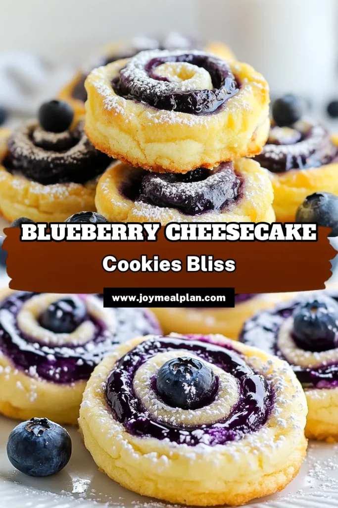 Indulge in these delicious Blueberry Cheesecake Cookies! This easy cookie recipe combines creamy cream cheese with fresh berries to create irresistible blueberry swirl cookies. Perfect for satisfying your sweet tooth or impressing guests with delightful fresh blueberry desserts. Follow our simple blueberry swirl cookies recipe for stunning results. Save this recipe and share your baking success! #BlueberryCookies #DessertRecipe #CookieLove #BakingJoy