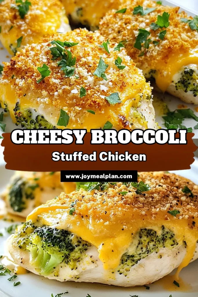 Discover the ultimate cheesy broccoli chicken recipe with this easy chicken dinner! Our stuffed chicken breast with cheese is filled with creamy broccoli and cheddar for a deliciously satisfying meal. Baked chicken with cheddar creates a golden brown crust that's sure to impress. Perfect for family dinner or meal prep. Try this tasty recipe and elevate your cooking game! Save this Cheesy Broccoli Delight Chicken for your next meal! #CheesyBroccoliChicken #StuffedChicken #EasyDinner #RecipeIdeas