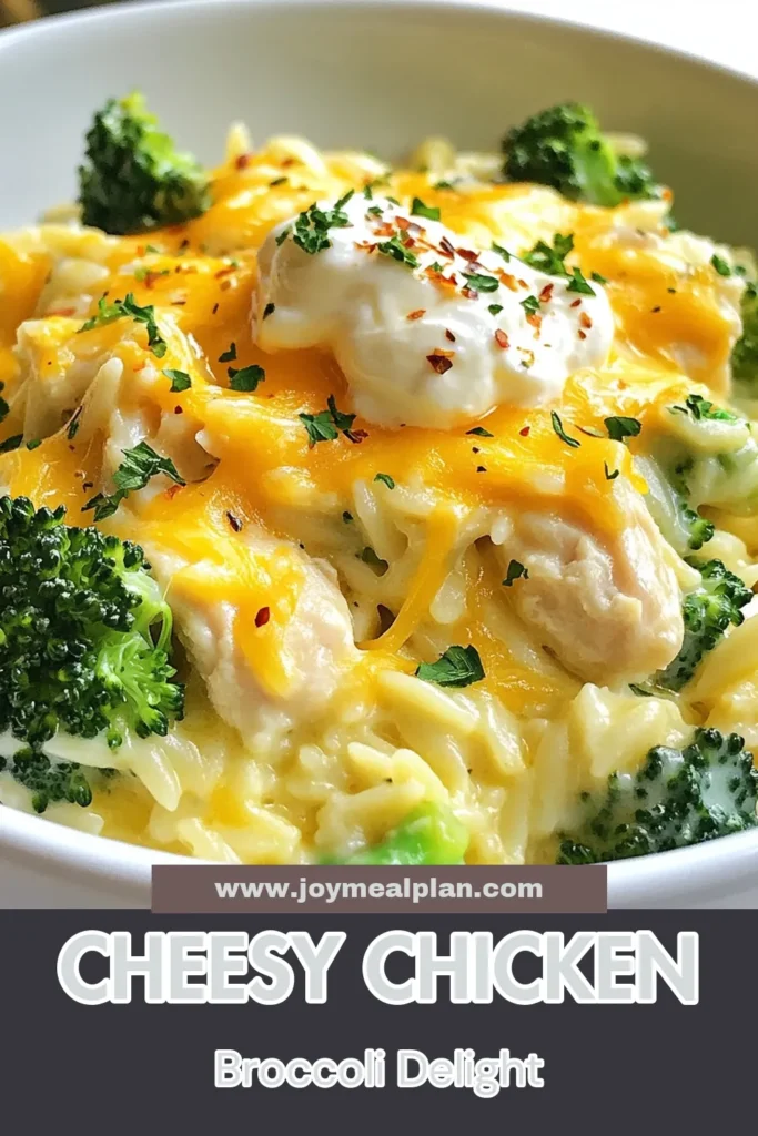 Discover the irresistible flavors of cheesy chicken broccoli orzo—a creamy orzo pasta recipe that's perfect for a family dinner. This one-pot chicken orzo recipe combines tender chicken, vibrant broccoli, and rich, melted cheeses for an easy cheesy dinner recipe everyone will love. Ready in just 30 minutes, it’s the ultimate comforting meal. Save this tasty chicken and broccoli pasta dish for an easy weeknight dinner! #CheesyChickenBroccoliOrzo #OnePotRecipes #PastaDishes #EasyDinnerRecipes