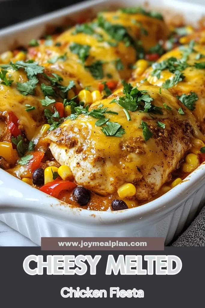Discover this delicious Mexican chicken recipe that brings cheesy bliss to your dinner table! This healthy chicken dinner features tender chicken breasts smothered in a creamy cheese sauce, making it a perfect cheesy chicken dish. With colorful veggies and spices, it's an easy chicken bake that’s packed with flavor. Try this Mexican-inspired dinner for a quick weeknight meal. Save this recipe for later! #MexicanChicken #CheesyChicken #HealthyDinner #EasyChickenBake