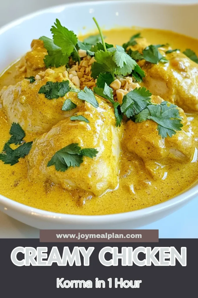 Discover the ultimate comfort food with this Easy Chicken Korma recipe that's sure to delight your taste buds! This Creamy Chicken Korma combines succulent chicken thighs with aromatic spices and rich coconut milk for a delicious Indian Korma dish. Perfect for a cozy dinner, this Coconut Milk Korma is simple to prepare and will impress your guests. Save this recipe for an unforgettable meal! #ChickenKorma #IndianKormaDish #EasyChickenKorma #CoconutMilkKorma