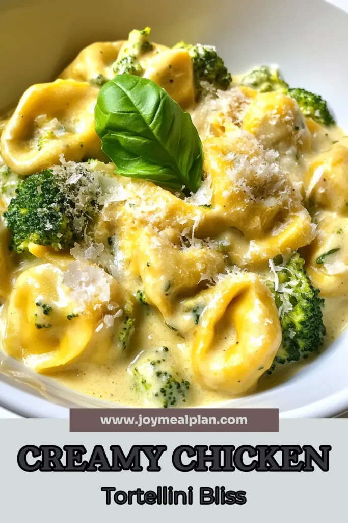 Indulge in this Creamy Chicken Tortellini with Broccoli – a quick and delicious meal perfect for busy nights! This Broccoli Tortellini Recipe combines cheesy tortellini, tender chicken, and vibrant broccoli in a rich Parmesan cream sauce. Enjoy the simplicity of a One-Pot Chicken Tortellini dish that can be ready in just 25 minutes. Try this Easy Chicken Pasta Bake for dinner tonight! Save this recipe for later! #CreamyChickenTortellini #OnePotRecipe #EasyDinner #PastaLovers