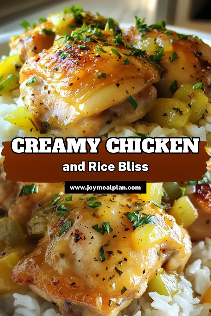 Indulge in this comforting smothered chicken recipe that combines creamy chicken and rice in one easy weeknight dinner. This one-pan chicken dish is perfect for busy nights, delivering satisfying flavors your family will love. With tender chicken thighs and a rich, creamy sauce, it’s a must-try among comfort food recipes. Ready to make this delicious meal? Save this recipe for later! #SmotheredChicken #CreamyChickenAndRice #OnePanDinner #ComfortFoodRecipes