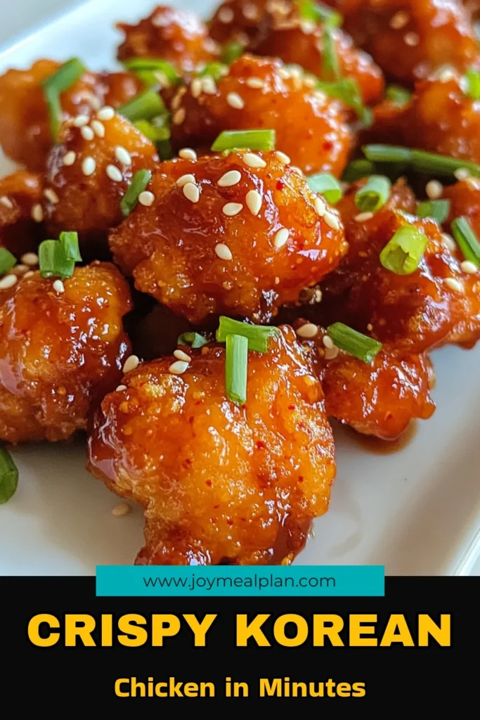 Discover the ultimate Korean popcorn chicken recipe that brings the crunch and flavor of crispy fried chicken thighs to your table! These homemade Korean chicken nuggets, coated in a delicious gochujang chicken sauce, are the perfect spicy chicken appetizer for any occasion. Easy to make and utterly addictive, this dish is a must-try! Save this recipe now and experience the deliciousness at home! #KoreanPopcornChicken #CrispyFriedChicken #SpicyAppetizer #HomemadeNuggets