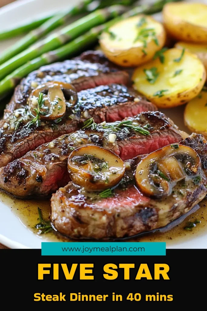 Elevate your dining experience with this Five-Star Steak Dinner recipe that features the perfect ribeye steak cooking technique. This gourmet dinner idea is simple yet decadent, using a cast iron skillet for the ultimate flavor. Master the art of cooking ribeye steak and impress your guests. Ready to indulge? Try this delicious steak dinner recipe tonight! Save this and share! #SteakDinnerRecipe #RibeyeSteakCooking #GourmetDinnerIdeas #CastIronSteakRecipe