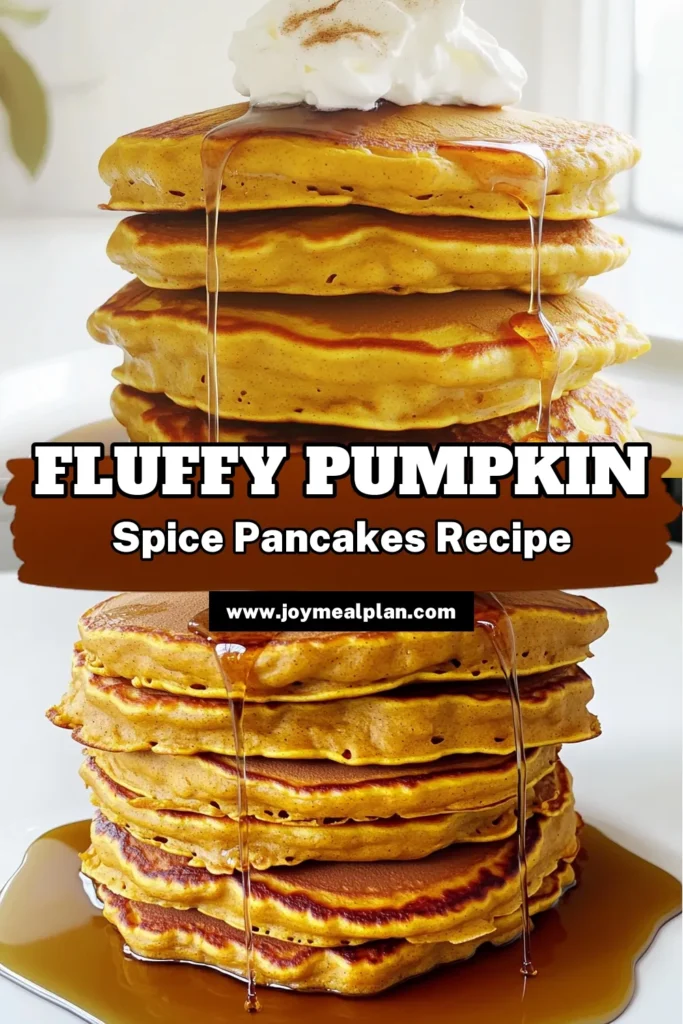 Indulge in the flavors of fall with these delicious pumpkin spice pancakes! This easy recipe combines warm spices and creamy pumpkin for fluffy, mouthwatering pancakes that are perfect for breakfast or brunch. Just mix the ingredients, cook them up, and enjoy each bite with maple syrup and whipped cream. Ready to elevate your breakfast game? Click through for the full recipe and make your kitchen smell amazing! #PumpkinSpicePancakes #FallRecipes #BreakfastIdeas #PancakeRecipe