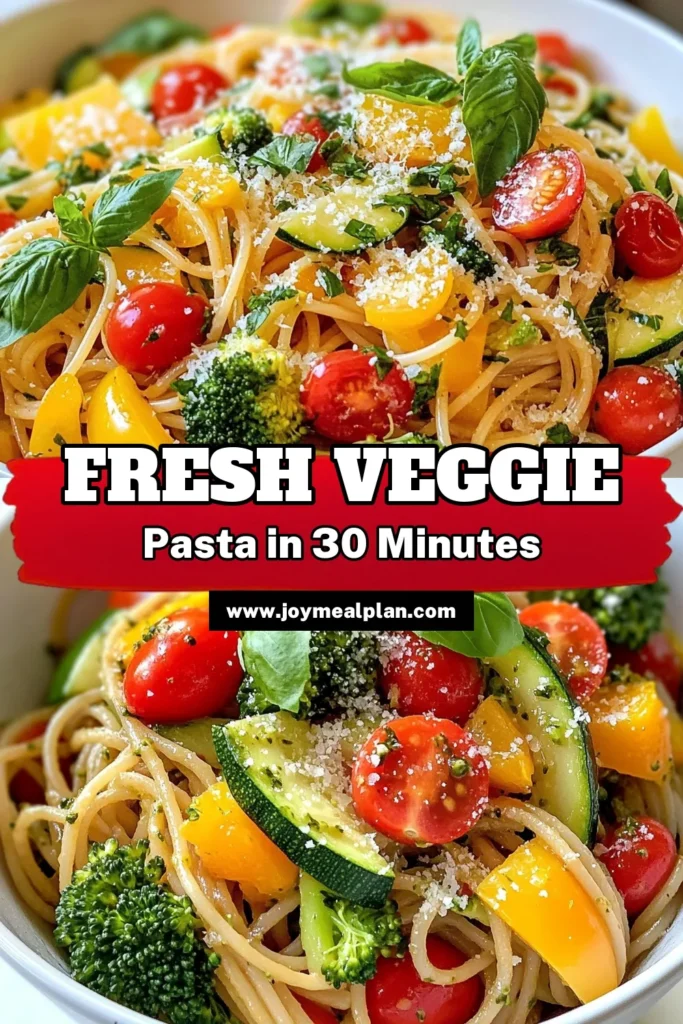 Discover the vibrant flavors of this veggie pasta primavera! This healthy vegetable pasta recipe combines whole wheat pasta with a medley of fresh veggies, creating an easy pasta primavera that's packed with nutrients. Perfect for weeknight dinners or meal prep, this vegetarian pasta recipe is both satisfying and delicious. Try it today and enjoy a wholesome meal that everyone will love! Save and share! #VeggiePastaPrimavera #HealthyPasta #EasyPastaRecipe #VegetarianRecipes
