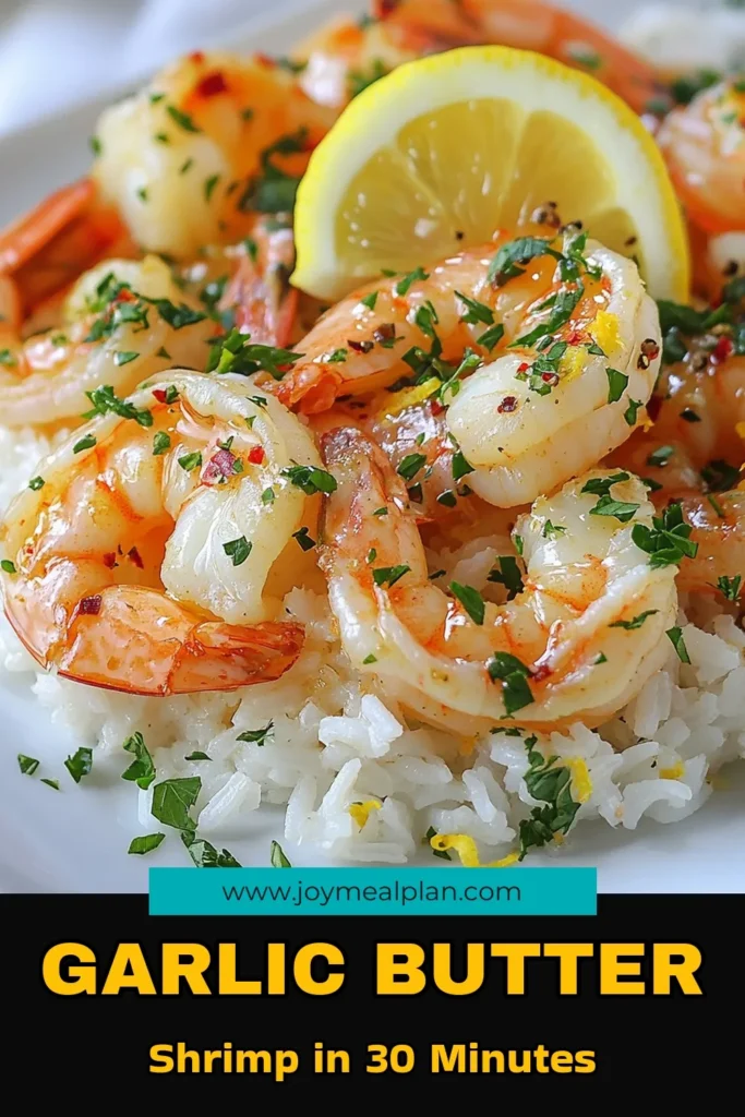 Indulge in this Garlic Butter Shrimp Recipe for an easy shrimp and rice dinner that’s packed with flavor! Using fragrant jasmine rice, this quick seafood dish is ready in just 30 minutes. Perfect for busy weeknights, this garlic butter shrimp quick meal will impress your family and friends. Try it tonight and savor the deliciousness! Save this recipe for a fast and fabulous dinner idea! #GarlicButterShrimp #EasyShrimpAndRice #JasmineRiceShrimpDinner #QuickSeafoodDish