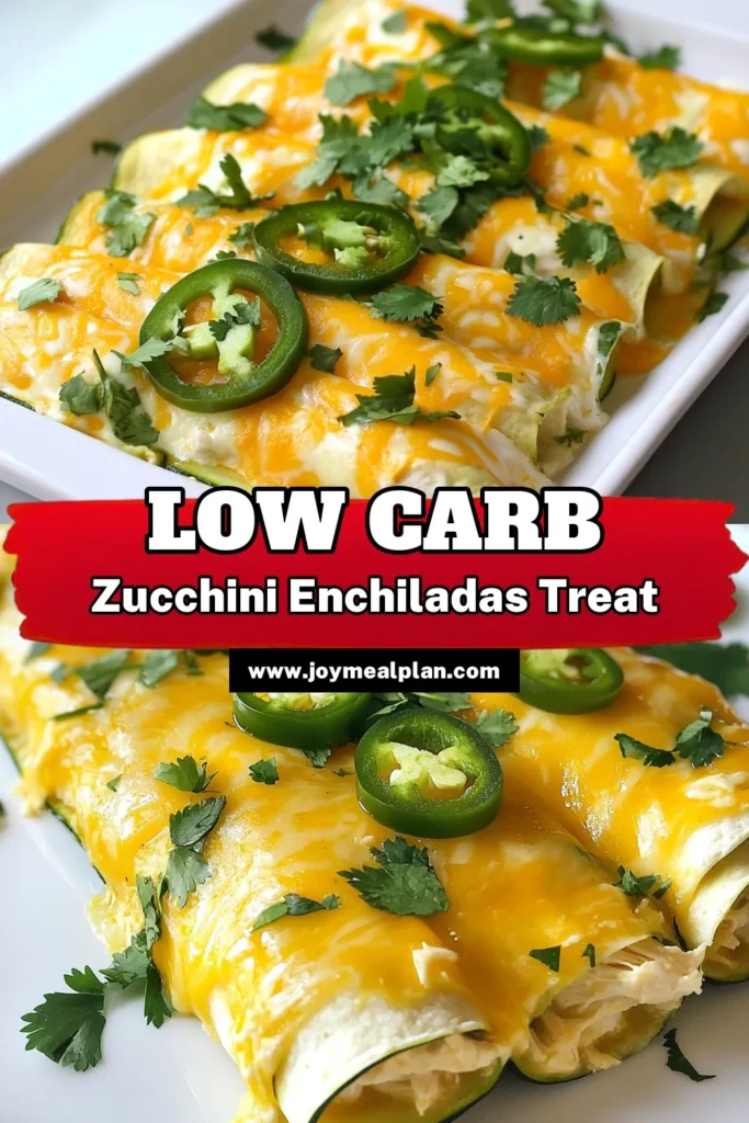 Discover the delicious world of low carb white chicken enchiladas with this easy zucchini enchiladas recipe! Perfect for healthy meals, these low carb Mexican recipes are made with shredded chicken, cream cheese, and flavorful spices. Enjoy a delightful twist on traditional dishes with these healthy chicken enchiladas. Try this recipe today and satisfy your cravings guilt-free! Save this pin for later! #LowCarbRecipes #HealthyEating #ZucchiniEnchiladas #MexicanFood