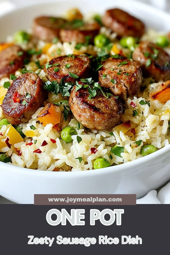 Savor the delicious flavors of one pot sausage and rice! This zesty sausage recipe combines spicy Italian sausage, rice, and vibrant vegetables, making it a perfect one pot meal. Ideal for busy nights, this dish is a must-try for fans of spicy sausage dishes. Ready in just 40 minutes, it promises a hearty dinner your family will love. Try this Italian sausage and rice recipe today! Don't forget to save it for later! #OnePotMeals #SausageRecipes #SpicyDishes #QuickDinnerIdeas