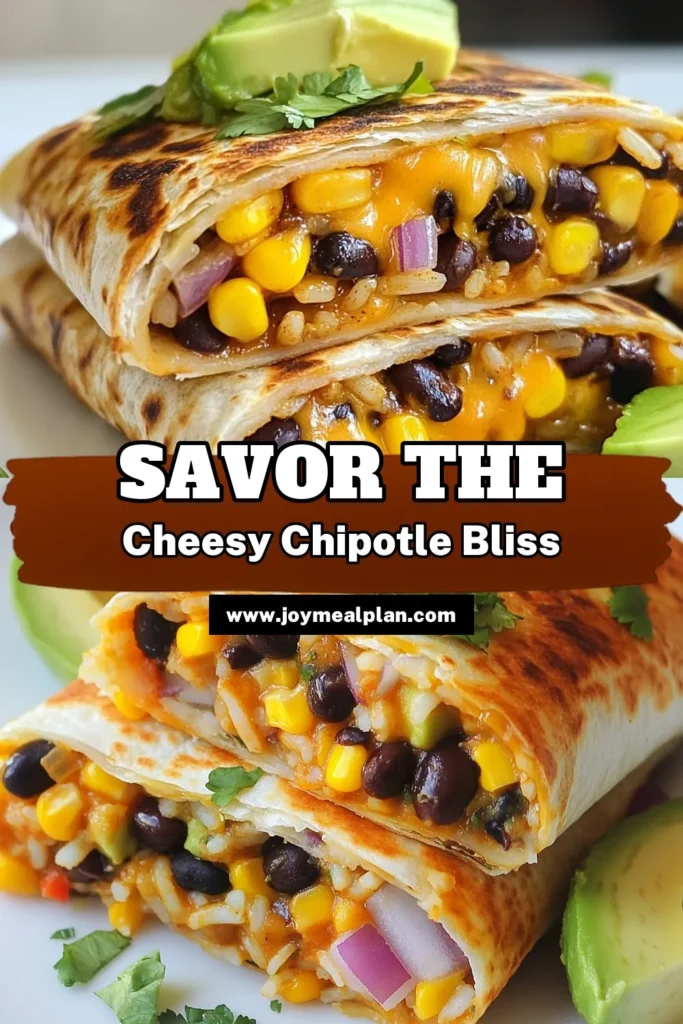 Indulge in this easy Mexican dinner recipe with our Cheesy Chipotle Melt, a delightful vegetarian tortilla melt recipe that packs flavor in every bite. Grilled tortilla wraps filled with rice, black beans, and two types of cheese create the ultimate chipotle cheese melt experience. Perfect for a quick meal or gathering, this recipe is a must-try! Click to discover the full recipe and transform your dinner tonight! #ChipotleMelt #VegetarianRecipes #EasyDinner #MexicanCuisine