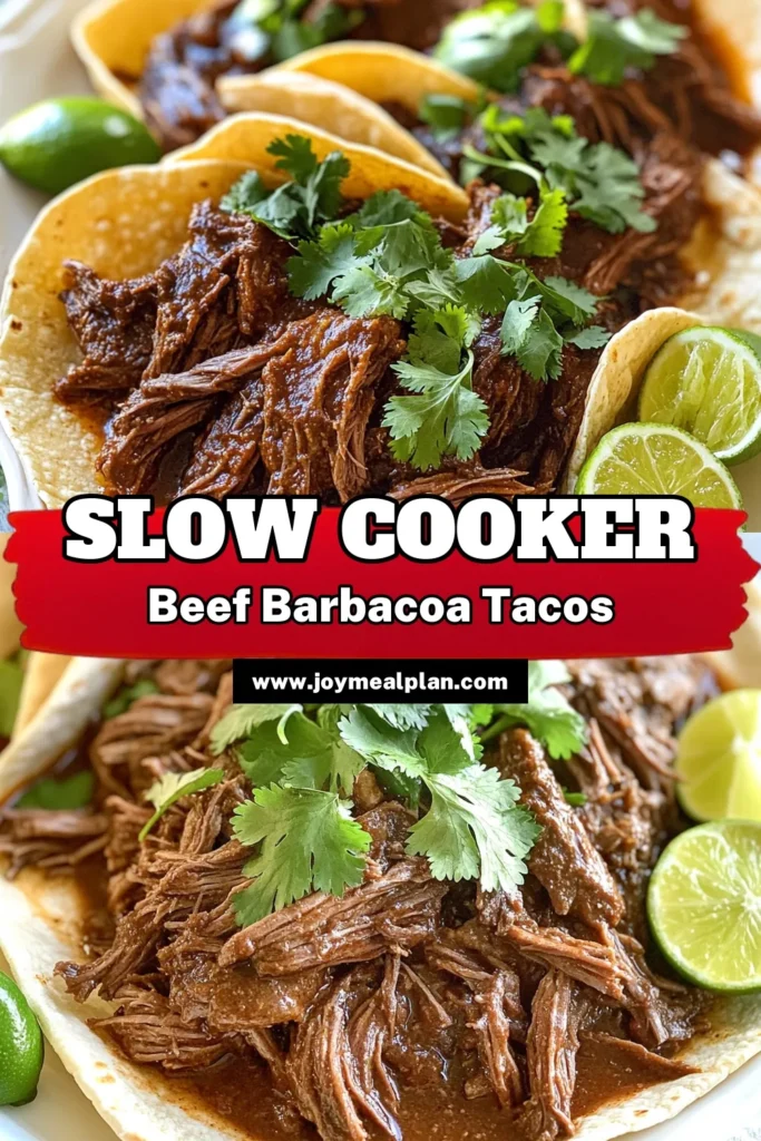 Get ready to indulge in mouthwatering Slow Cooker Chipotle Beef Barbacoa that will elevate your taco night! With tender beef paired with a spicy, zesty sauce, this recipe is perfect for gatherings or cozy dinners. It’s easy to prepare and packed with flavor! Don't miss out on the detailed steps that will have everyone asking for seconds. Click through for this delicious recipe and start your culinary adventure today! #SlowCookerRecipes #BeefBarbacoa #TacoNight #ComfortFood