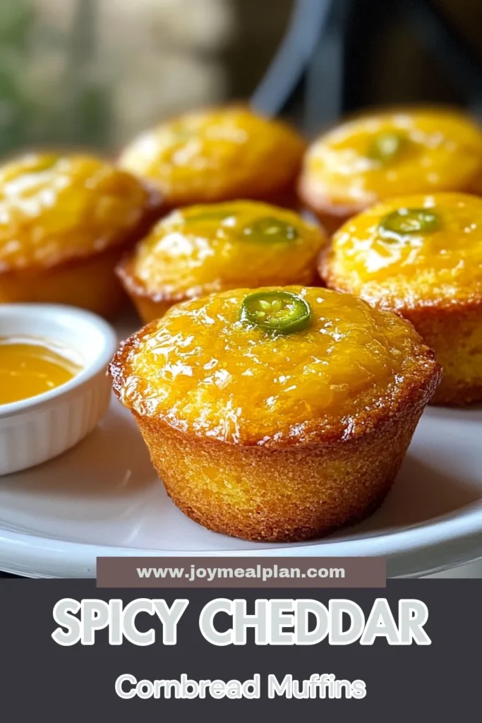 Get ready to spice up your snack time with these delicious cheddar jalapeño cornbread muffins! This easy jalapeño cornbread recipe combines the perfect balance of sharp cheddar cheese and vibrant jalapeños for a flavorful kick. Make these cornmeal cheddar muffins in just 30 minutes for the best cornbread muffins with cheese you'll ever taste. Perfect for parties or a cozy night in! Try this spicy cornbread muffin recipe today! #CornbreadMuffins #JalapenoRecipes #CheddarMuffins #EasyBaking