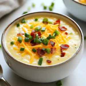 To make the Keto Loaded Cauliflower Soup, you need simple ingredients. Each one plays a key role in creating rich flavors and a creamy texture. Here’s what you’ll need: - Cauliflower florets - Broth options (chicken or vegetable) - Dairy components (heavy cream, cream cheese, cheddar cheese) - Seasonings and aromatics (garlic powder, onion powder, salt, pepper, green onions) - Optional garnishes (turkey bacon, additional green onions) The cauliflower is the star. It provides a nice base and a low-carb option. The broth adds depth, while the heavy cream and cream cheese give the soup its creaminess. Cheddar cheese brings a sharp flavor that ties everything together. Using garlic powder and onion powder enhances the taste without overpowering it. The green onions add a fresh crunch and bright flavor, especially when used as a garnish. If you like a bit of crunch, consider adding crispy turkey bacon on top. This adds a delightful texture and extra flavor to your soup. Gather these ingredients, and you are ready to create a delicious bowl of comfort! {{ingredient_image_2}} 1. Heat two tablespoons of olive oil or butter in a large pot. 2. Use medium heat until the oil is hot and shiny. 3. Add one medium head of chopped cauliflower florets. 4. Sauté for about 5 to 7 minutes. Stir occasionally until slightly tender. 1. Pour in four cups of chicken broth or vegetable broth. 2. Bring the mixture to a gentle boil. 3. Reduce the heat to low and let it simmer. 4. Cook for 10 to 15 minutes until the cauliflower is fork-tender. 1. Use an immersion blender to puree the soup in the pot. 2. If you prefer, transfer it to a countertop blender in batches. 3. Be careful with hot liquid; let it cool if needed. 4. Blend until you have a smooth and creamy consistency. 1. Return the pureed soup to the pot if blended in batches. 2. Stir in one cup of heavy cream and half a cup of cream cheese. 3. Add one cup of shredded sharp cheddar cheese and sliced green onions. 4. Mix in half a teaspoon each of garlic and onion powder. 5. Season with salt and pepper to taste. Stir until the cheeses melt. 1. Heat the blended mixture on low for another 5 minutes. 2. Stir occasionally and taste to adjust seasonings. 3. Ladle the hot soup into bowls. 4. Garnish with extra sliced green onions and crispy turkey bacon if desired. To make your soup just right, you may need to adjust its thickness. If your soup is too thick, add more broth or cream. For a thinner soup, blend in some water. Use an immersion blender for a smooth texture. If you don’t have one, blend in batches using a countertop blender. Always be careful with hot soup! Want to elevate the taste? Add spices like smoked paprika or cayenne for a kick. Fresh herbs can also make a big difference. Try adding thyme or parsley for a fresh flavor. You can mix them in right before serving. This adds brightness and aroma to your dish. Serve your soup with keto-friendly crackers or bread. They add crunch and texture. For a beautiful presentation, use deep bowls. Garnish with extra cheese, green onions, or crispy turkey bacon. A drizzle of cream can make it look fancy too. Simple touches make your soup shine! Pro Tips Use Fresh Cauliflower: For the best flavor and texture, opt for fresh cauliflower instead of frozen. Fresh vegetables provide a more vibrant taste and a better overall texture in the soup. Adjust Creaminess: If you prefer a thinner soup, add more broth or heavy cream to reach your desired consistency. Remember to adjust the seasoning as needed when you alter the liquid amounts. Cheese Variations: Experiment with different types of cheese, such as Gruyère or Monterey Jack, for a unique twist on the flavor profile of your soup. Leftover Storage: Store any leftovers in an airtight container in the refrigerator for up to 3 days. Reheat gently on the stovetop for the best texture. {{image_4}} You can make this soup vegan by using plant-based cream and cheese. This keeps the rich taste while being dairy-free. For a dairy-free option, choose coconut cream or cashew cream. These will still give you that creamy texture. Feel free to switch up the cheeses. Use mozzarella for a milder taste or pepper jack for a spicy kick. You can also add veggies like spinach or broccoli to boost nutrition. Both are great options that blend well into the soup. In summer, add fresh herbs like basil or cilantro for a bright flavor. You can also try rustic versions with spices like smoked paprika or cumin for warmth. These twists make the soup fun and exciting all year round. To store leftover Keto Loaded Cauliflower Soup, let it cool first. Place the soup in an airtight container. It will stay fresh for about 3-4 days in the fridge. When you want to reheat it, pour the soup into a pot. Heat it on low, stirring often until warm. You can also use a microwave. Just heat it in a safe bowl, stirring every minute. If you want to keep the soup for a longer time, freezing is a great option. Use a freezer-safe container and leave some space at the top. The soup will expand as it freezes. It can last for up to 2-3 months in the freezer. When you’re ready to eat it, move the soup to the fridge to thaw overnight. To reheat, pour it into a pot and heat on low. Stir until it’s hot and creamy again. You can also use a microwave, but make sure to stir often. Enjoy your rich and creamy delight any time! Keto Loaded Cauliflower Soup can last up to five days in the fridge. To keep it fresh, store it in an airtight container. Always check for any signs of spoilage before enjoying it. Yes, you can freeze this soup. It freezes well for up to three months. To freeze, let it cool completely, then pour it into freezer-safe bags or containers. Make sure to leave some space for expansion. You can use coconut cream or unsweetened almond milk as a substitute for heavy cream. Both provide a creamy texture. If you want a thicker feel, add extra cream cheese or a bit of butter. Absolutely! This soup is great for meal prep. Make a big batch and store it in individual portions. You can easily reheat it for a quick meal throughout the week. To spice up your soup, add red pepper flakes or diced jalapeños. You can also mix in a dash of hot sauce for extra heat. Adjust the spice level to your taste for a personalized touch. This blog post covered how to make a delicious Keto Loaded Cauliflower Soup. We discussed the ingredients, step-by-step instructions, and helpful tips for the perfect dish. Explore variations like vegan options or seasonal twists. Don’t forget the right storage methods for leftovers to enjoy later. This soup can fit many diets while being easy to prepare. Enjoy experimenting with flavors and ingredients. With this recipe, cooking can be fun, creative, and satisfying. Dive in and start making your bowl of comfort!