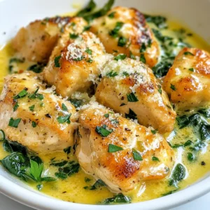 - 1 lb chicken breast, cut into bite-sized pieces - 2 tablespoons olive oil - 4 cloves garlic, minced - 1 cup heavy cream To make delicious creamy garlic chicken bites, you start with fresh chicken breast. Cut the chicken into small, even pieces. This helps them cook evenly. Next, use olive oil for sautéing. It adds flavor and keeps the chicken juicy. Garlic is a key player here. It brings a strong, rich taste that pairs perfectly with the cream. Lastly, heavy cream makes this dish creamy and rich. - 1 teaspoon dried Italian herbs - 1/4 cup grated Parmesan cheese - 1 cup fresh spinach leaves, roughly chopped - Salt and pepper, to taste Now, let’s talk about seasonings. Dried Italian herbs give the dish a nice blend of flavors. Parmesan cheese adds a salty, nutty taste and helps thicken the sauce. Spinach is a great add-in. It cooks down quickly and adds nutrition. Always season with salt and pepper to taste. They help enhance all the flavors in your dish. - Fresh parsley, chopped For a bright finish, chop fresh parsley. It adds color and freshness to your creamy garlic chicken bites. This simple garnish makes the dish look more appealing. Plus, it offers a nice contrast to the creamy sauce. {{ingredient_image_2}} To start, heat 2 tablespoons of olive oil in a large skillet over medium heat. Once the oil is hot, add 1 pound of chicken breast cut into bite-sized pieces. Season the chicken well with salt and pepper. Sauté the chicken for 5 to 7 minutes. Look for a golden brown color and check that it’s cooked through. After that, remove the chicken from the skillet and set it aside on a plate. Next, keep the skillet hot but lower the heat to medium-low. Add 4 cloves of minced garlic to the residual oil. Sauté the garlic for about 1 minute. You want it fragrant but be careful not to burn it. Burning garlic can ruin the dish. Gradually pour in 1 cup of heavy cream. Stir to mix it with the garlic. Let the sauce simmer gently for 2 to 3 minutes. This allows the flavors to blend. Now, stir in 1 teaspoon of dried Italian herbs and 1/4 cup of grated Parmesan cheese. Keep stirring until the cheese melts completely. This will thicken the sauce and make it creamy. Now, it’s time to add the fun stuff! Toss in 1 cup of roughly chopped fresh spinach leaves. Cook for about 2 minutes until the spinach wilts and softens. Then, return the sautéed chicken to the skillet. Gently fold the chicken into the creamy sauce. Make sure each piece is coated well. Taste the dish and adjust the seasoning with salt and pepper if needed. Allow everything to cook together for another 2 minutes. This helps the flavors mix well. Serve warm, and enjoy your creamy garlic chicken bites! - Heat Control Tips: Start with medium heat. This helps cook the chicken evenly. If the heat is too high, the outside cooks fast while the inside stays raw. You want golden brown bites, not burnt ones. - Avoiding Garlic Burn: Cook garlic on low heat for just a minute. Keep stirring to release its aroma without burning it. Burnt garlic tastes bitter and ruins the dish. - How to Adjust Thickness: If your sauce is too thin, let it simmer longer. The heavy cream thickens as it cooks. If it's too thick, add a splash of chicken broth or water to loosen it up. - Tips for Rich Flavor: Use fresh garlic for the best taste. Adding a bit more Parmesan cheese amplifies the flavor. You can also try a squeeze of lemon juice for a zing. - Best Sides to Pair With: Serve these bites over fluffy rice or spaghetti. They soak up the creamy sauce well. For a lighter option, a fresh green salad works nicely too. - Presentation Ideas: For a fun twist, use small bowls for appetizers. Add toothpicks for easy eating. Garnish with fresh parsley to add color and freshness. Pro Tips Use Fresh Garlic: Fresh garlic creates a more robust and aromatic flavor compared to pre-minced garlic. Always opt for fresh cloves for the best results. Adjust Creaminess: If you prefer a lighter sauce, you can substitute half of the heavy cream with chicken broth. This will still provide flavor while reducing richness. Perfect Chicken Bites: Cut your chicken into uniform sizes to ensure even cooking. This helps avoid some pieces being overcooked while others are undercooked. Garnish Smartly: For an extra touch, consider adding a sprinkle of red pepper flakes or a squeeze of lemon juice just before serving for a pop of color and added flavor. {{image_4}} You can easily swap chicken for other meats. Try turkey or shrimp for a lighter dish. These swaps add new flavors to your creamy garlic bites. If you want a vegetarian option, use mushrooms or tofu. Both options work well and soak up the sauce nicely. For those avoiding dairy, there are great options too. Use coconut cream or almond milk instead of heavy cream. These choices keep the dish rich while being friendly to lactose-free diets. Spices can elevate the taste of your chicken. Add paprika for a smoky kick or red pepper flakes for heat. A pinch of cumin brings a warm flavor that pairs well with garlic. Experiment with these spices to make the dish your own. You can also throw in vegetables like bell peppers or cherry tomatoes. Both add color and crunch. Sauté them with the chicken for extra flavor and nutrition. They give a fresh twist to the creamy sauce. You can make creamy garlic chicken bites in the oven. Preheat to 375°F (190°C) and place the chicken in a baking dish. Mix the sauce separately, pour it over the chicken, and bake for 25 minutes. This method creates a nice, roasted flavor. If you prefer a slow cooker, this dish works great too. Add the chicken and sauce into the slow cooker. Cook on low for 4 hours or high for 2 hours. This method makes the chicken super tender and allows the flavors to meld beautifully. To keep your creamy garlic chicken bites fresh, place leftovers in an airtight container. Store them in the fridge for up to three days. Make sure the chicken cools to room temperature before sealing. This helps prevent moisture buildup and keeps the dish tasty. When reheating, aim to maintain that creamy texture. Use a skillet over low heat to warm the chicken bites slowly. Add a splash of heavy cream or milk to the skillet. This will help the sauce stay smooth and creamy. Stir gently to combine everything and avoid burning. You can freeze creamy garlic chicken bites! However, the cream may change texture. To freeze, let the dish cool completely. Then, place it in a freezer-safe container. It can last up to three months in the freezer. When ready to eat, thaw in the fridge overnight. Reheat gently, adding a bit of cream to help restore the creamy goodness. Yes, you can make this dish ahead of time. To prepare in advance, cook the chicken and sauce separately. Let them cool before storing. Use airtight containers to keep them fresh in the fridge for up to three days. When ready to serve, reheat the chicken and sauce together in a skillet. Add a splash of water or broth to keep it creamy. This recipe works well for meal prep. Divide the creamy garlic chicken bites into individual containers. Pair them with rice or pasta for a complete meal. Store them in the fridge for up to four days. Reheat in the microwave or on the stove. Make sure to stir well to keep the sauce smooth. If you want lighter options, try using half-and-half or whole milk mixed with a bit of cornstarch. You can also use coconut milk for a dairy-free choice. Greek yogurt is another great option, but add it slowly to avoid curdling. These substitutes will change the texture, but they still taste great! This blog post outlined a creamy garlic chicken recipe, covering ingredients, preparation steps, and storage tips. We discussed key ingredients like chicken, garlic, and heavy cream, and explored tasty add-ins like spinach and cheese. I shared tips to perfect your sauté and suggested serving ideas. Remember, you can adjust flavors and methods to suit your needs. Whether you want to meal prep or store leftovers, this dish is flexible and easy to make. Enjoy your cooking adventure; this recipe will surely impress!