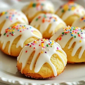 - 2 cups all-purpose flour - 1/2 cup unsalted butter, softened to room temperature - 1/2 cup granulated sugar - 2 large eggs - 1 tablespoon pure vanilla extract - 1 teaspoon almond extract - 1 teaspoon baking powder - 1/2 teaspoon fine salt - 1/4 cup rainbow sprinkles (for decorating) - 1 cup confectioners' sugar (for icing) - 2 tablespoons milk (for icing) - Zest of 1 lemon When baking, precise measurements matter. Use a kitchen scale for accuracy. If you want to make cookies dairy-free, try coconut oil instead of butter. You can also swap granulated sugar for coconut sugar for a different flavor. For a gluten-free option, use a 1:1 gluten-free flour blend. Make sure your baking powder is fresh for best results. For flour, I recommend King Arthur Flour. It gives great results. Use unsalted butter from Land O'Lakes for a creamy texture. For extracts, I trust Pure Vanilla Company and Nielsen-Massey for high-quality flavors. For sprinkles, Wilton has bright and fun choices. Always choose fresh, high-quality ingredients for the best flavor in your Italian Christmas cookies. {{ingredient_image_2}} 1. Preheat your oven to 350°F (175°C). Line a baking sheet with parchment paper. 2. In a large bowl, cream together 1/2 cup of softened unsalted butter and 1/2 cup of granulated sugar. Use an electric mixer on medium speed for about 2-3 minutes. This makes the mixture light and fluffy. 3. Crack 2 large eggs into the bowl. Mix well after each egg until fully blended. Then add 1 tablespoon of pure vanilla extract, 1 teaspoon of almond extract, and the zest of 1 lemon. Stir these in to mix the flavors well. 4. In another bowl, whisk together 2 cups of all-purpose flour, 1 teaspoon of baking powder, and 1/2 teaspoon of fine salt. Gradually fold this dry mixture into the wet ingredients. Mix gently until you form a soft dough. Don’t overwork it. 5. Use a tablespoon to scoop rounded portions of the dough. Roll them into smooth balls. Place them on the prepared baking sheet, leaving space between each ball. 6. Lightly flatten each ball with the bottom of a glass or your palm. Generously sprinkle rainbow sprinkles on top for a festive look. 7. Bake in the oven for 10-12 minutes. Look for lightly golden edges. Once baked, let the cookies cool on the baking sheet for about 5 minutes. Then transfer them to a wire rack to cool completely. 8. For the icing, whisk together 1 cup of confectioners' sugar and 2 tablespoons of milk in a small bowl. Mix until you get a smooth, pourable icing. 9. Drizzle or gently spread the icing over your cooled cookies. Let the icing set before you serve them. These cookies are not just a treat; they are a fun holiday activity! Enjoy the process and the delicious flavors. When baking, small mistakes can ruin your cookies. Here are key things to watch for: - Overmixing the dough: Mix until just combined. Overmixing makes cookies tough. - Wrong oven temperature: Always preheat the oven. A too hot or too cold oven changes how cookies bake. - Skipping parchment paper: This prevents sticking. Always line your baking sheet. - Not measuring flour correctly: Spoon flour into your measuring cup. Don’t scoop directly from the bag. The right dough makes great cookies. Here’s how to get it just right: - Soft but not sticky: Your dough should feel smooth. If it’s sticky, add a bit more flour. - Chill if needed: If your dough feels too soft, chill it for 30 minutes. This helps shape the cookies better. - Test the dough: Roll a small ball. It should hold its shape and not flatten too much. Using the right tools makes baking easier. Here are must-haves: - Mixing bowls: Have a few sizes. A large bowl is best for mixing dough. - Electric mixer: This helps cream butter and sugar smoothly. - Baking sheet: A good-quality, non-stick baking sheet is key. - Parchment paper: This keeps cookies from sticking and makes cleanup easy. - Cookie scoop: Use this to make uniform dough balls for even baking. These tips will help you make festive Italian Christmas cookies that shine! Pro Tips Chill the Dough: For a better texture and to prevent spreading, chill the dough for 30 minutes before baking. Use Fresh Ingredients: Always use fresh extracts and zest for maximum flavor impact in your cookies. Even Baking: Rotate the baking sheet halfway through the baking time to ensure even cooking and prevent uneven browning. Decorative Icing: Add food coloring to the icing for a festive look, and use piping bags for precise decoration. {{image_4}} You can make gluten-free Italian Christmas cookies with ease. Replace all-purpose flour with gluten-free flour. Look for blends that work in baking. These blends often include rice flour and tapioca starch. Follow the same recipe steps for mixing the dough. The cookies still turn out soft and yummy. Vanilla and almond extracts give these cookies great taste. But you can mix it up! Try using lemon or orange extracts for a fresh twist. Coconut extract adds a tropical flair. Each flavor brings a unique touch to your cookies. Just swap the extracts in equal amounts for best results. While the icing is sweet and nice, you can get creative! Use dark chocolate or white chocolate for a rich flavor. Melt your choice of chocolate and dip the cookies. You can also sprinkle chopped nuts or coconut on top. Adding a fruity glaze made from fruit juice is another fun option. Each frosting idea makes your cookies special and festive! To keep your Italian Christmas cookies fresh, store them in an airtight container. This helps maintain their flavor and texture. Place a piece of wax paper between layers if stacking. It prevents sticking. Keep the container in a cool, dry place. Avoid direct sunlight and heat. If you want to enjoy these cookies later, freezing them is a great option. First, let the cookies cool completely. Then, place them in a single layer on a baking sheet. Freeze them for about one hour. After that, transfer the cookies to a freezer-safe bag. Remove as much air as possible before sealing. They can last up to three months in the freezer. For storing cookies, choose containers that seal tight. Glass jars or plastic bins work well. If you want to keep them festive, use holiday-themed tins. Just make sure they are clean and dry before use. This will keep your cookies tasty and fresh longer. Italian Christmas cookies offer a range of delicious flavors. Common flavors include vanilla, almond, and lemon. These flavors blend well in festive treats. Other favorites are anise and hazelnut, which add a nice twist. You can also find cookies with spices like cinnamon and nutmeg. Each region in Italy may have its own special flavors too. Yes, you can make these cookies in advance. They store well for several days. You can bake them and keep them in an airtight container. This keeps them fresh and tasty. If you want to make them even earlier, freeze the dough. Just roll it into balls and freeze before baking. When you're ready, bake them straight from the freezer. This makes holiday baking easy! Italian Christmas cookies can last about a week at room temperature. Store them in a cool, dry place. If you want them to last longer, freeze them. They can stay fresh in the freezer for up to three months. Just make sure to use a good container or freezer bag. This helps keep the cookies from getting freezer burn. Enjoy these festive treats all season long! You learned about the key ingredients and their proper measurements. I shared simple steps for baking and icing. Tips helped you avoid common mistakes and find the right tools. You explored fun variations, including gluten-free options. Plus, I covered how to store cookies and answered your burning questions. With these insights, you can bake delicious Italian Christmas cookies with confidence. Enjoy sharing them with family and friends!