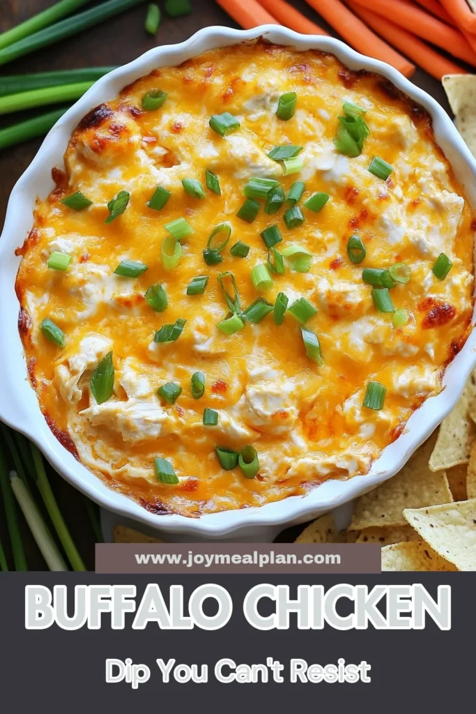 Looking for a mouthwatering Buffalo chicken dip recipe? This creamy buffalo dip made with tender shredded rotisserie chicken is the ultimate easy party appetizer! It's warm, cheesy, and perfect for game day or any gathering. Get ready to impress your guests with this rotisserie chicken dip that comes together in just 35 minutes. Don't miss out on this crowd-pleaser—try it today! #BuffaloChickenDip #RotisserieChickenDip #EasyPartyAppetizers #CreamyBuffaloDip