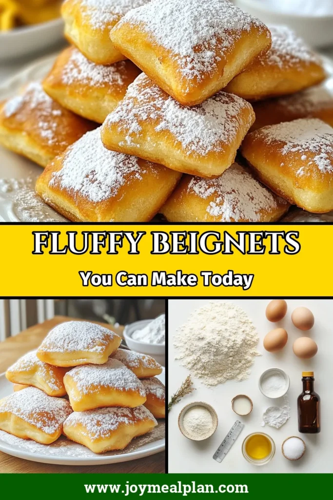 Craving a sweet treat? Try this easy beignet recipe for homemade beignets that will transport you to New Orleans! These classic French pastries are simple to make and perfect for any occasion. Learn how to make beignets with this delightful fried dough dessert. Serve them warm, dusted with powdered sugar for that perfect finish. Save this recipe and start frying! #Beignets #FrenchPastries #DessertRecipes #FriedDough
