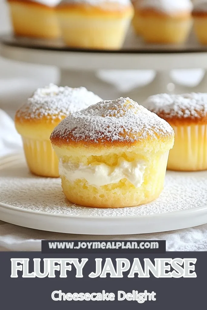 Indulge in the delicate sweetness of Japanese cotton cheesecake cupcakes! These fluffy cheesecake cupcakes are a must-try cream cheese dessert recipe that brings the light and airy texture of traditional Japanese dessert recipes into a delightful cupcake form. Perfect for any occasion, they're sure to impress! Ready to savor this delicious recipe? Save it to your boards now! #JapaneseDesserts #CupcakeRecipe #FluffyCupcakes #DessertIdeas
