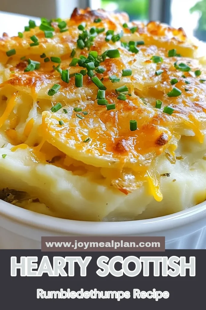 Discover the comforting flavors of this Scottish Rumbledethumps recipe, a hearty cabbage potato dish that warms the soul. This easy vegetable mash recipe combines potatoes, cabbage, kale, and melted cheese, baked to perfection for a crispy top. Perfect for cozy dinners, this Scottish comfort food will delight your family. Save this baked Rumbledethumps with cheese for a deliciously satisfying meal! #ScottishFood #ComfortFood #VegetableMash #EasyRecipes