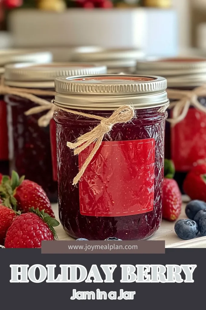 Discover the joy of making Amish Christmas Jam with this delightful Amish Christmas Jam recipe! Perfect for spreading or gifting, this homemade fruit jam combines strawberries, raspberries, and blueberries into a festive treat. Elevate your holiday season with delicious Christmas preserves that your family and friends will love. Perfect as festive jam gifts, this strawberry raspberry blueberry jam is a must-try! Save this recipe now! #ChristmasJam #HomemadeJam #FruitPreserves #JamGifts