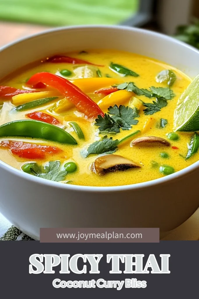 Discover the deliciousness of Spicy Thai Coconut Curry Soup, a vibrant Vegan Thai Curry Recipe perfect for any night of the week! This easy Coconut Milk Soup Recipe is not just flavor-packed but also gluten-free. Ready in just 30 minutes, it's the ultimate Easy Vegetable Curry Soup that you can whip up in no time. Don't miss out—try this delightful recipe today and save it for later! #ThaiCurry #VeganRecipes #GlutenFree #CoconutMilkSoup