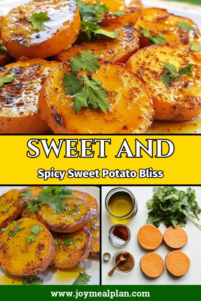 Discover a deliciously healthy sweet potato recipe with these spicy roasted sweet potatoes! Oven roasted sweet potato rounds are drizzled with maple syrup and seasoned with cinnamon and cayenne for an irresistible sweet potato side dish recipe. Perfect for any meal, these sweet potato rounds are easy to prepare and full of flavor. Try this recipe today, and don’t forget to save it for later! #SweetPotatoRecipe #HealthyEating #OvenRoasted #SideDishIdeas