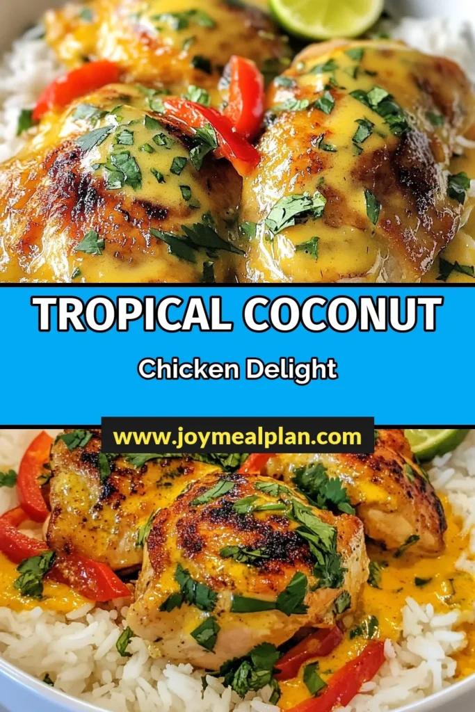 Discover the rich flavors of Brazilian Coconut Chicken with this easy chicken thighs recipe! This creamy coconut curry chicken combines tender chicken thighs with coconut milk for a tropical twist. Perfect for weeknight dinners, this cilantro lime chicken dish is sure to impress. Enjoy a delightful meal in just 45 minutes! Save this coconut milk chicken recipe for your next family dinner! #BrazilianCoconutChicken #CoconutMilkChicken #EasyChickenThighs #CurryChicken