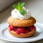 For this simple strawberry shortcake, use ripe, fresh strawberries. You will need: - 2 cups fresh strawberries, hulled and sliced - 1/4 cup granulated sugar Start by tossing the sliced strawberries with sugar. Let them sit for about 30 minutes. This helps them release their sweet juices. You want a nice syrup to soak into the cake. Next, gather your dry ingredients for the shortcake. These are the building blocks of flavor and texture. You will need: - 2 cups all-purpose flour - 2 tablespoons baking powder - 1/4 teaspoon salt Mix the flour, baking powder, and salt in a large bowl. This blend will give your shortcake the lift it needs. Now, let’s prepare the wet ingredients. They bring moisture and flavor. You will need: - 1/2 cup unsalted butter, chilled and cubed - 1/2 cup milk - 1 teaspoon vanilla extract - 1 cup heavy whipping cream - 2 tablespoons powdered sugar The chilled butter should mix into the flour mixture until it looks like coarse crumbs. Then, add the milk and vanilla. Mix just until combined. Be careful not to overmix; this keeps your shortcakes tender. With these ingredients ready, you are set to create a delightful treat! {{ingredient_image_2}} Start by hulling the strawberries. This means you remove the green tops. Slice them into thin pieces. In a mixing bowl, add the sliced strawberries and granulated sugar. Toss them gently until they are well-coated. Let them sit for at least 30 minutes. This helps the strawberries release their tasty juices. You will see a sweet syrup form, which adds flavor. Preheat your oven to 425°F (220°C). Line a baking sheet with parchment paper. This will stop the shortcakes from sticking. In a large bowl, whisk together the flour, baking powder, and salt. Stir until everything is mixed well. Next, add the chilled, cubed butter. Use a pastry cutter or your fingers to work the butter into the flour. Keep mixing until it looks like coarse crumbs. Now, pour in the milk and vanilla extract. Mix until just combined. Be careful not to overmix. This can make the shortcakes tough. On a lightly floured surface, turn out the dough. Knead it gently 2-3 times. Roll or pat it out to about 1 inch thick. Use a round cutter, about 2-3 inches in diameter, to cut out shortcakes. Place them on the prepared baking sheet. Gather any leftover dough, reroll, and cut more shortcakes. Bake the shortcakes in the preheated oven for 12-15 minutes. They should turn a nice golden brown on top. Once baked, transfer them to a wire rack to cool slightly. While the shortcakes cool, prepare the whipped cream. In a clean mixing bowl, add the heavy whipping cream and powdered sugar. Beat with an electric mixer until soft peaks form. This should take about 2-3 minutes. The cream should be fluffy and light. Now, it's time to put everything together. Slice each baked shortcake in half, horizontally. On the bottom half, spoon a generous amount of the sweet strawberries. Follow this with a big dollop of the freshly whipped cream. Place the top half of the shortcake back on. Repeat this for each shortcake, and enjoy your delightful treat! When picking strawberries, look for bright red fruit. The berries should feel firm and plump. Check for a fresh green cap on top. Avoid berries with soft spots or mold. Taste is key! Ripe strawberries are sweet and juicy. If you can, pick them yourself for the best flavor. To keep your shortcakes soft, avoid overmixing the dough. Mix just until the ingredients come together. When rolling out the dough, don’t knead too much. A few gentle kneads are all you need. Also, make sure your butter is cold. This helps create a flaky texture. If you need whipped cream, you can use a few substitutes. For each cup of heavy cream, use one cup of evaporated milk. Chill it before whipping. You can also use coconut cream for a dairy-free option. Just refrigerate a can overnight, then scoop out the solid cream. It whips nicely! Pro Tips Use Fresh Strawberries: Always opt for ripe, fresh strawberries for the best flavor and juiciness in your shortcake. Chill the Butter: Ensure your butter is very cold when making the dough; this helps create a flaky texture in the shortcakes. Don’t Overmix: Mix the dough just until combined to avoid tough shortcakes; a light hand is key. Whip Cream to Soft Peaks: Beat the heavy cream until soft peaks form for a light and airy whipped topping that complements the strawberries. {{image_4}} You can switch strawberries for other fruits. Ripe blueberries bring a sweet and tart taste. Raspberries add a nice tang that contrasts well with cream. You can also use peaches or nectarines. Just slice them and mix with sugar, just like the strawberries. The key is to let the fruit sit to make a syrup. This syrup enhances the flavor of the shortcake. If you need a gluten-free version, use gluten-free flour. Many blends work well in baking. Look for a blend with xanthan gum to help with texture. You can keep the rest of the recipe the same. The shortcakes may be a bit different, but they will still taste great. Just watch the baking time, as it may change slightly. You can add fun flavors to your whipped cream. Try a splash of almond extract for a nutty taste. A bit of cocoa powder makes chocolate-flavored cream. You can also fold in some lemon zest for a fresh twist. Just whisk these in with the powdered sugar. This small change makes your dessert even more special and tasty! To keep your leftover shortcakes fresh, first let them cool completely. Place them in an airtight container. They will stay good for about two days at room temperature. If you want them to last longer, store them in the fridge. They can last up to a week in the fridge. Just remember to cover them well. Fresh strawberries are best enjoyed soon after cutting. If you have leftover strawberries, store them in the fridge. Keep them in a container with a lid. This helps keep them from drying out. You can also cover them with a paper towel to absorb excess moisture. This will keep them fresh for about three days. If you want to save shortcakes for later, freezing is a great option. First, let the shortcakes cool completely. Then, wrap each one tightly in plastic wrap. Place them in a freezer bag, removing as much air as possible. You can freeze them for up to three months. When you're ready to enjoy them, thaw in the fridge or at room temperature. Yes, you can make this recipe ahead of time. Prepare the shortcakes and store them in an airtight container. They stay fresh for up to two days. Just wait to add the strawberries and whipped cream until you're ready to serve. This keeps everything from getting soggy. If you don’t have heavy whipping cream, you can use half-and-half or whole milk. This will give you a lighter cream but it won’t whip up as thick. You can also use cool whip for a quick fix. It’s not as fresh, but it works well in a pinch. To make this dessert healthier, you can swap white sugar for honey or maple syrup. You can also use whole wheat flour instead of all-purpose flour. This adds more fiber. Another option is to reduce the amount of sugar in the strawberries. You might find that you enjoy the natural sweetness instead! In this post, you learned about making delicious shortcakes with fresh strawberries. We discussed the key ingredients, step-by-step instructions, and helpful tips. Remember to choose ripe strawberries for the best flavor and avoid tough shortcakes by following my advice. You can also try different fruits and flavors to mix things up. Store any leftovers properly to keep them fresh. Enjoy creating this tasty dessert, and don’t hesitate to experiment with your own twist!