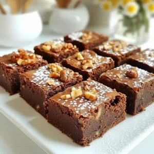 To make these flourless fudge brownies, gather the following ingredients: - 1 cup almond butter (or your preferred nut butter) - 1/2 cup unsweetened cocoa powder - 1/2 cup pure maple syrup (or honey, if preferred) - 2 large eggs - 1 teaspoon pure vanilla extract - 1/2 teaspoon baking soda - 1/4 teaspoon fine sea salt - 1/2 cup semi-sweet chocolate chips (optional) - A handful of chopped nuts (such as walnuts or pecans, optional) These ingredients work together to create rich and fudgy brownies. The almond butter provides moisture and a nutty flavor. Cocoa powder gives the brownies their deep chocolate taste. Maple syrup adds sweetness and keeps them soft. If you don’t have almond butter, feel free to swap it out. Here are some great alternatives: - Peanut butter: This will give a classic taste. - Cashew butter: This adds a mild and creamy flavor. - Sunflower seed butter: This is nut-free and perfect for allergies. Each option will change the flavor slightly, but all will work well in the recipe. You can customize your brownies with fun add-ins. Here are a few ideas: - Semi-sweet chocolate chips: These add more chocolate flavor. - Chopped nuts: Walnuts or pecans give a nice crunch. - Dried fruit: Add raisins or cherries for a sweet touch. - Espresso powder: This enhances the chocolate flavor. These add-ins not only boost flavor but also texture. Feel free to mix and match based on what you like! {{ingredient_image_2}} Start by preheating your oven to 350°F (175°C). This step is key for even baking. While the oven warms up, grab an 8x8 inch baking pan. Line it with parchment paper. Leave some paper hanging over the sides. This makes it easy to lift out the brownies later. In a large bowl, mix the almond butter, cocoa powder, and maple syrup. Add two large eggs and the vanilla extract. Whisk these ingredients together until the mixture is smooth. Make sure there are no lumps. Next, add the baking soda and sea salt. Stir until everything is well combined. If you like, fold in the chocolate chips and nuts for added texture. Pour the thick brownie batter into your prepared pan. Use a spatula to spread it evenly. Place the pan in the oven and bake for 20-25 minutes. The brownies are ready when the edges pull away from the pan. A toothpick inserted in the center should come out mostly clean. After baking, take the pan out and let it cool on a wire rack. Once cool, use the parchment paper to lift the brownies out. Cut them into 16 squares for serving. To get the best texture in your brownies, start with smooth almond butter. If it’s too thick, your brownies may turn out dense. A creamy nut butter makes them rich and fudgy. Mix well to avoid lumps. You want a smooth batter before baking. Also, don’t overmix after adding the baking soda. This keeps the brownies from getting too airy. For a special touch, try serving your brownies warm. Add a scoop of vanilla ice cream on top. The hot brownies will melt the ice cream, creating a delicious dessert. You can also dust them with powdered sugar. This adds a nice look and a bit of sweetness. If you like nuts, sprinkle chopped walnuts or pecans on top before baking. One mistake is not cooling the brownies fully before cutting. They need time to set. Cutting them too soon can lead to a messy result. Another mistake is baking them too long. Keep an eye on the time and check with a toothpick. It should come out with a few crumbs but not wet batter. Finally, make sure to line your pan with parchment paper. This helps to lift the brownies out easily once they are cooled. Pro Tips Use Room Temperature Ingredients: Allow your eggs and almond butter to come to room temperature before mixing. This helps create a smoother batter and ensures even baking. Don’t Overmix: Once you add the dry ingredients, mix just until everything is combined. Overmixing can lead to denser brownies. Check for Doneness: Since ovens vary, start checking your brownies at the 20-minute mark. They should be firm around the edges but slightly soft in the center. Store Properly: Keep any leftover brownies in an airtight container at room temperature for up to 3 days, or refrigerate for longer freshness. {{image_4}} You can switch up the nut butter in the recipe. Almond butter is a classic choice, but you can also try peanut butter or cashew butter. Each nut butter gives a unique flavor. If you want a nut-free option, sunflower seed butter works well too. This makes the brownies rich and tasty while still being flourless. Want to add a twist? You can mix in espresso powder for a coffee kick. It enhances the chocolate flavor. Or, try spices like cinnamon or cayenne for warmth. A pinch of sea salt adds depth to the sweetness. These little tweaks can make each batch special and fun to try. To make these brownies vegan, swap the eggs for flax eggs. Mix 1 tablespoon of flaxseed meal with 2.5 tablespoons of water. Let it sit until it gels. Use maple syrup as your sweetener to keep it dairy-free. You can also choose dairy-free chocolate chips to keep your brownies fully vegan. These changes make it easy for everyone to enjoy this rich treat. To keep your brownies fresh, store them in an airtight container. Layer parchment paper between the brownies to prevent sticking. They can last up to five days at room temperature. If you want to keep them longer, consider refrigeration. You can freeze these brownies for up to three months. First, cut them into squares. Wrap each square tightly in plastic wrap, then place them in a freezer bag. Make sure to squeeze out any air. Label the bag with the date. This way, you can enjoy them later without losing flavor. To enjoy your brownies again, thaw them in the fridge overnight. For a warm treat, you can reheat them in the microwave. Heat for about 10 to 15 seconds to keep them moist. Alternatively, place them in a preheated oven at 350°F (175°C) for 5-10 minutes. This will revive their fudgy texture, making them taste freshly baked. Yes, flourless brownies are gluten-free. They use nut butter instead of flour. This makes them safe for people who cannot eat gluten. Almond butter, in particular, adds a rich flavor and creamy texture. Always check labels for gluten-free certification on your nut butter to be sure. Yes, you can use other sweeteners. Honey is a great option for a similar taste. You could also try agave syrup or coconut sugar. If you want a low-calorie choice, use a sugar substitute like stevia. Just remember that the sweetness level may vary, so adjust to your taste. To check if your brownies are done, look at the edges. They should pull away from the pan slightly. Insert a toothpick into the center. If it comes out mostly clean, your brownies are ready. A few crumbs are okay, but you want to avoid wet batter in the middle. We covered the key ingredients, step-by-step baking, and helpful tips to make your perfect brownies. You can explore nut butter alternatives and fun flavor twists. Remember to store leftovers properly and reheating them for later enjoyment is simple. With these insights, you can avoid common mistakes and enjoy delicious gluten-free treats. Try your own variations, and share your results. Happy baking!